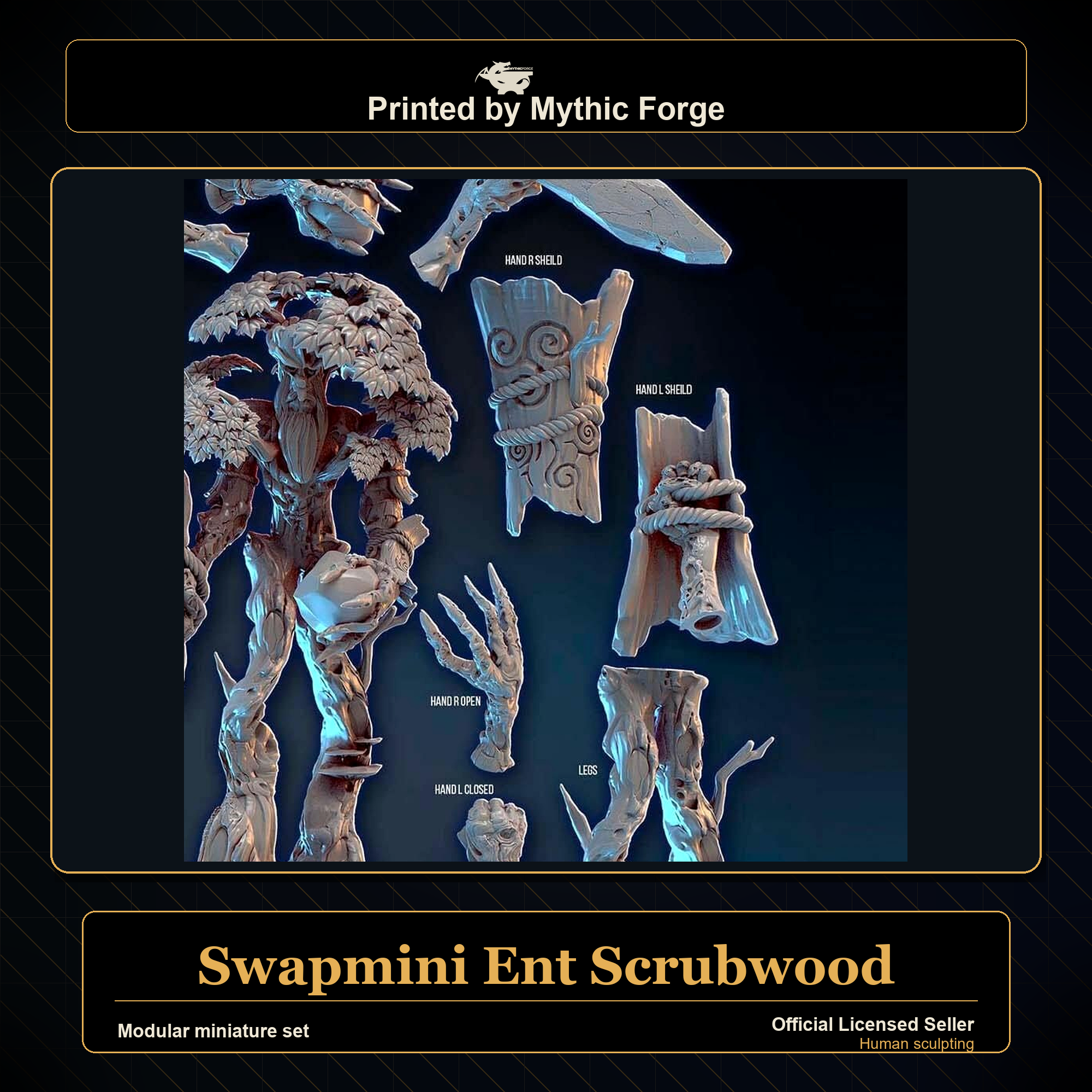 Modular RPG - Swapmini Ent - Scrubwood - Bundle modular miniature modular miniature set printed by Mythic Forge