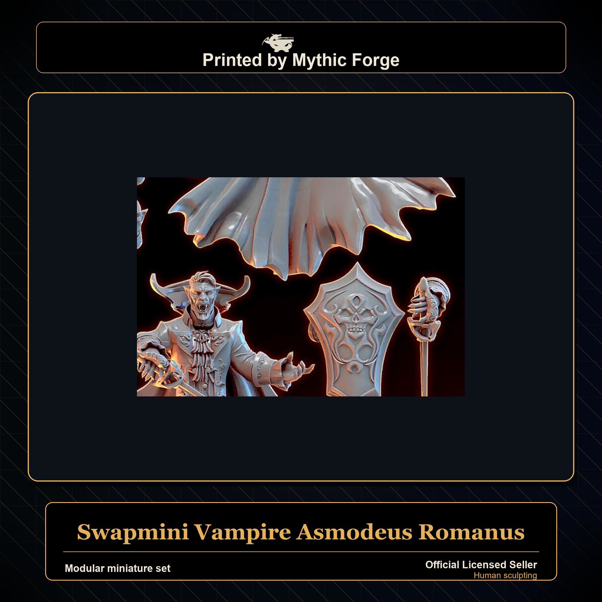 Modular RPG - Swapmini Vampire - Asmodeus Romanus - Bundle modular miniature modular miniature set printed by Mythic Forge