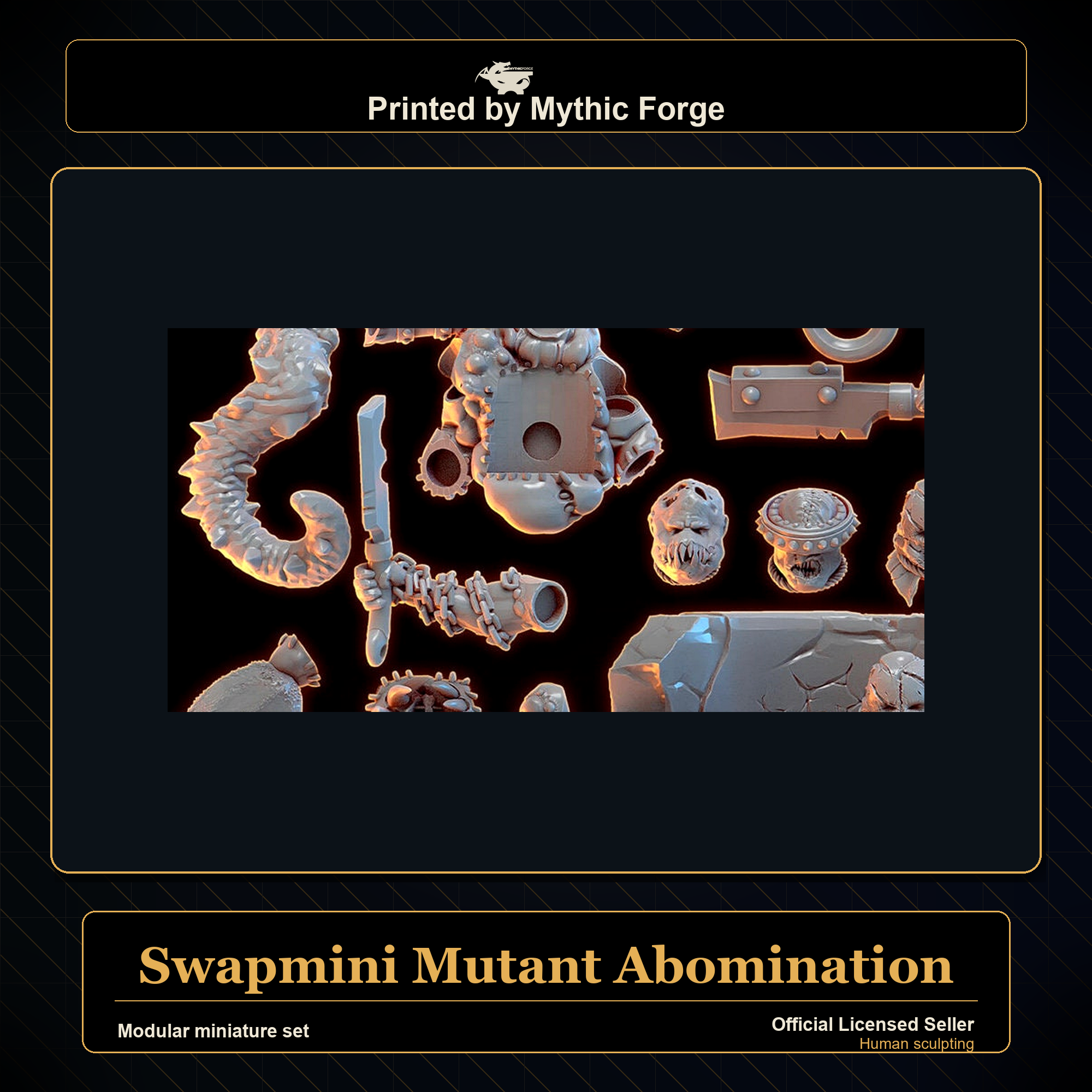 Modular RPG - Swapmini Mutant Abomination - Bundle modular miniature modular miniature set printed by Mythic Forge