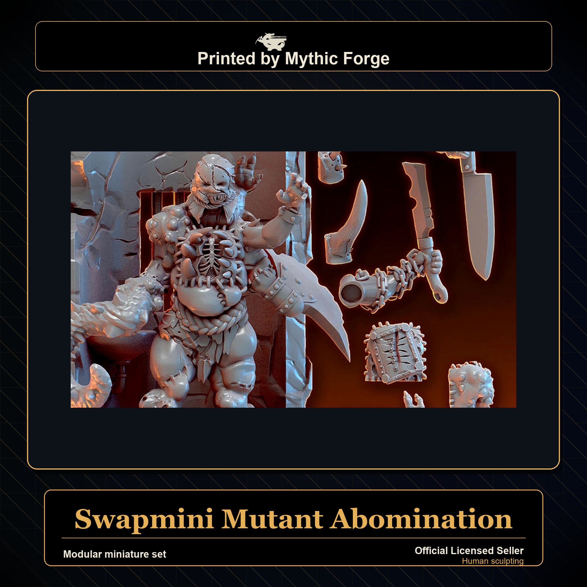 Modular RPG - Swapmini Mutant Abomination - Bundle modular miniature modular miniature set printed by Mythic Forge