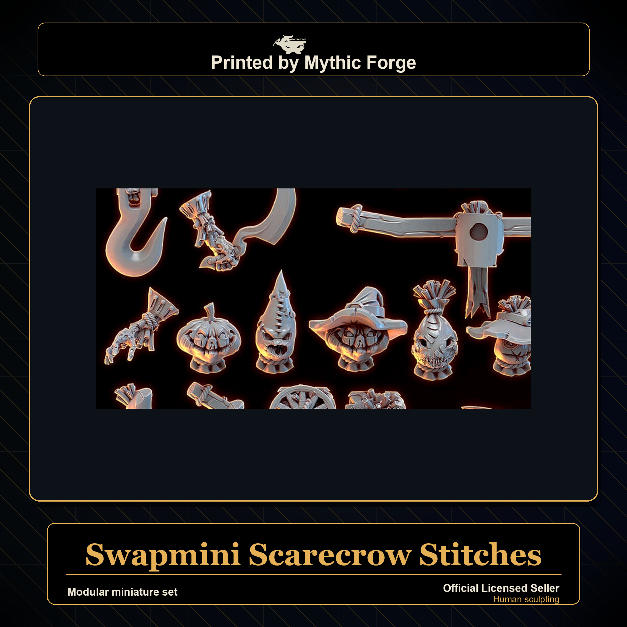 Modular RPG - Swapmini Scarecrow - Stitches - Bundle modular miniature modular miniature set printed by Mythic Forge