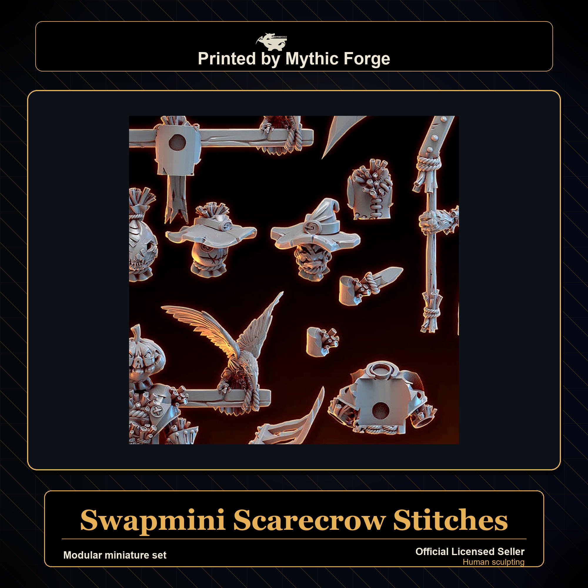 Modular RPG - Swapmini Scarecrow - Stitches - Bundle modular miniature modular miniature set printed by Mythic Forge