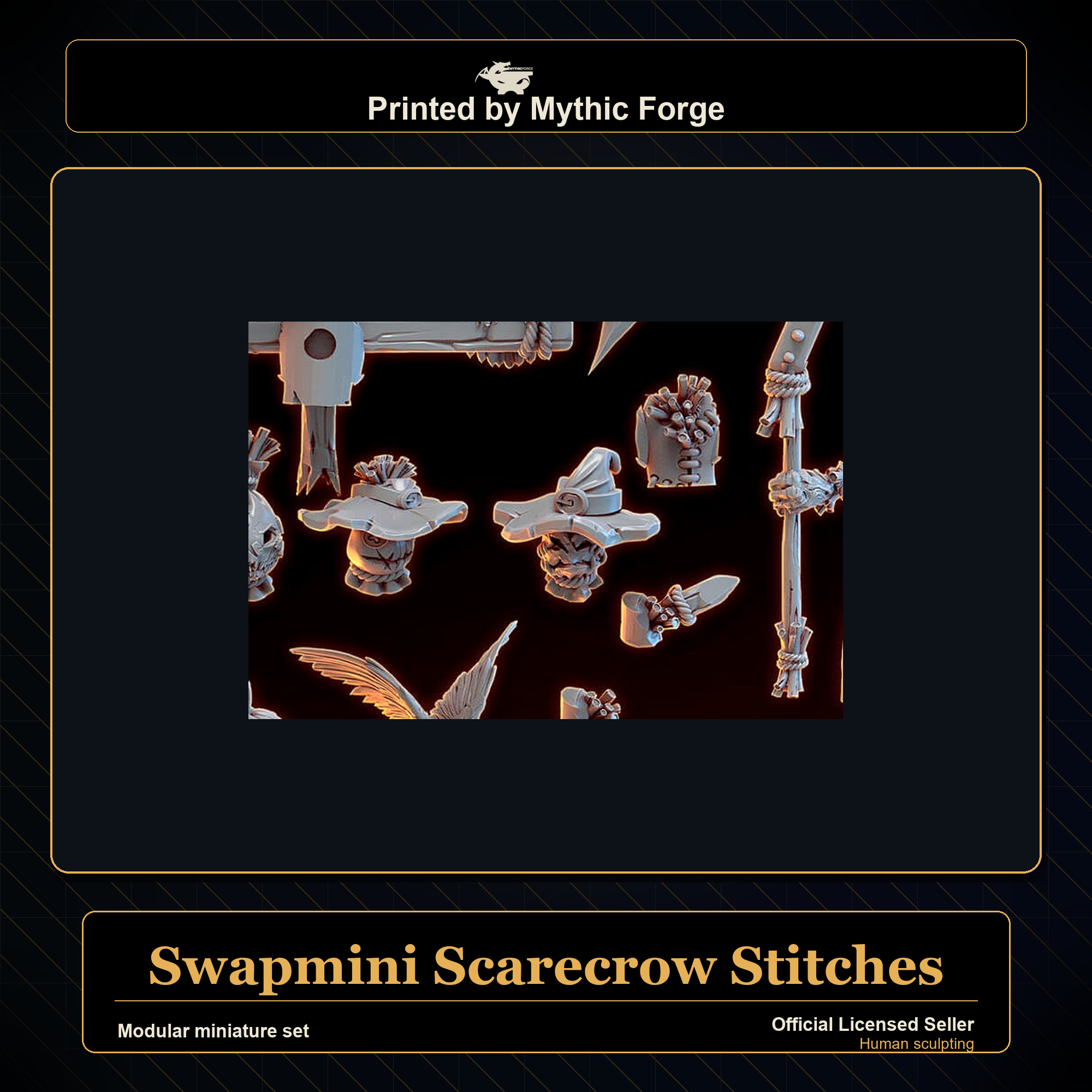 Modular RPG - Swapmini Scarecrow - Stitches - Bundle modular miniature modular miniature set printed by Mythic Forge