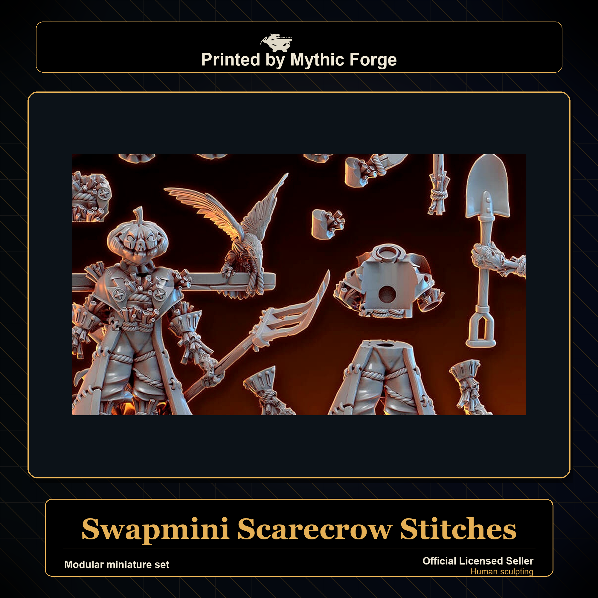 Modular RPG - Swapmini Scarecrow - Stitches - Bundle modular miniature modular miniature set printed by Mythic Forge