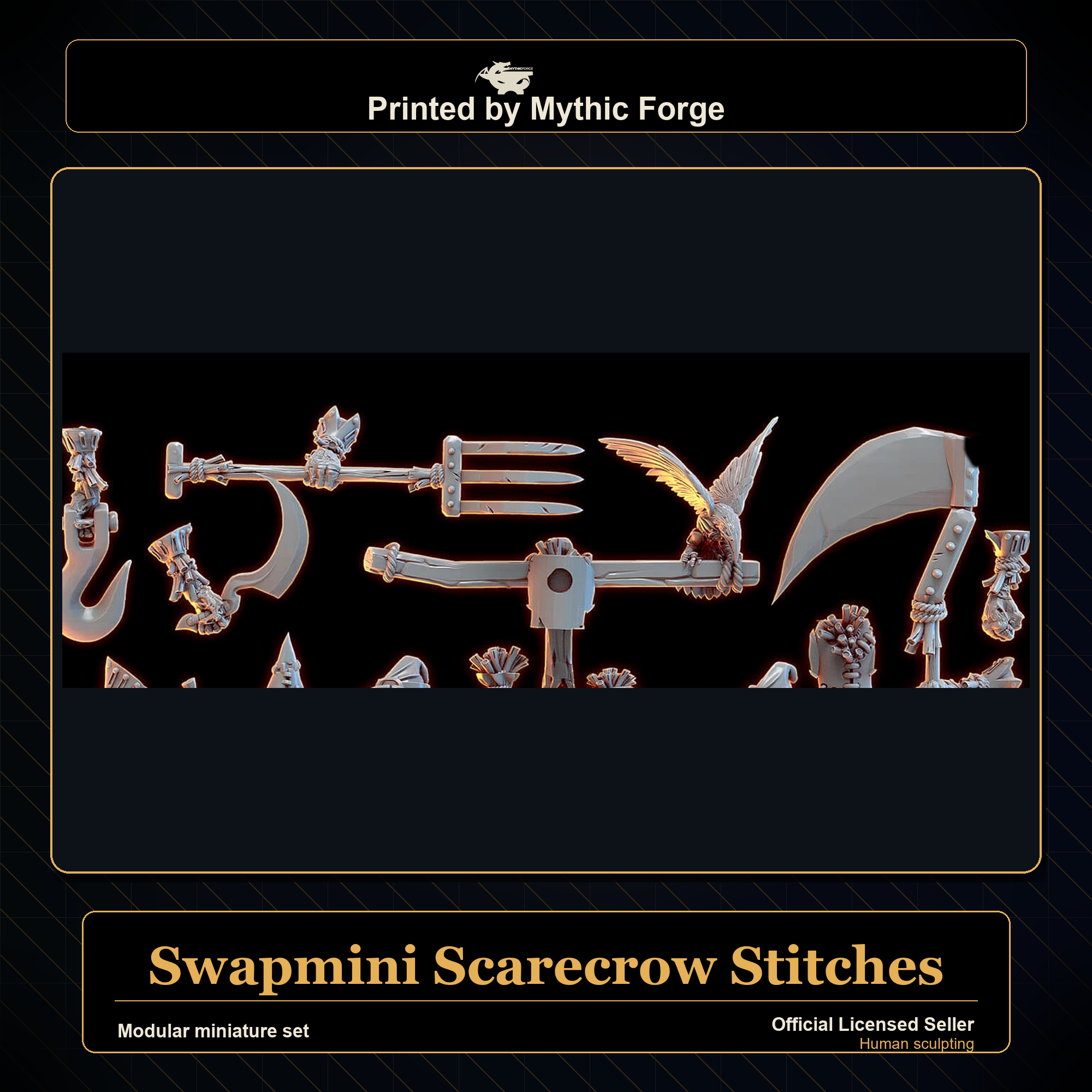 Modular RPG - Swapmini Scarecrow - Stitches - Bundle modular miniature modular miniature set printed by Mythic Forge