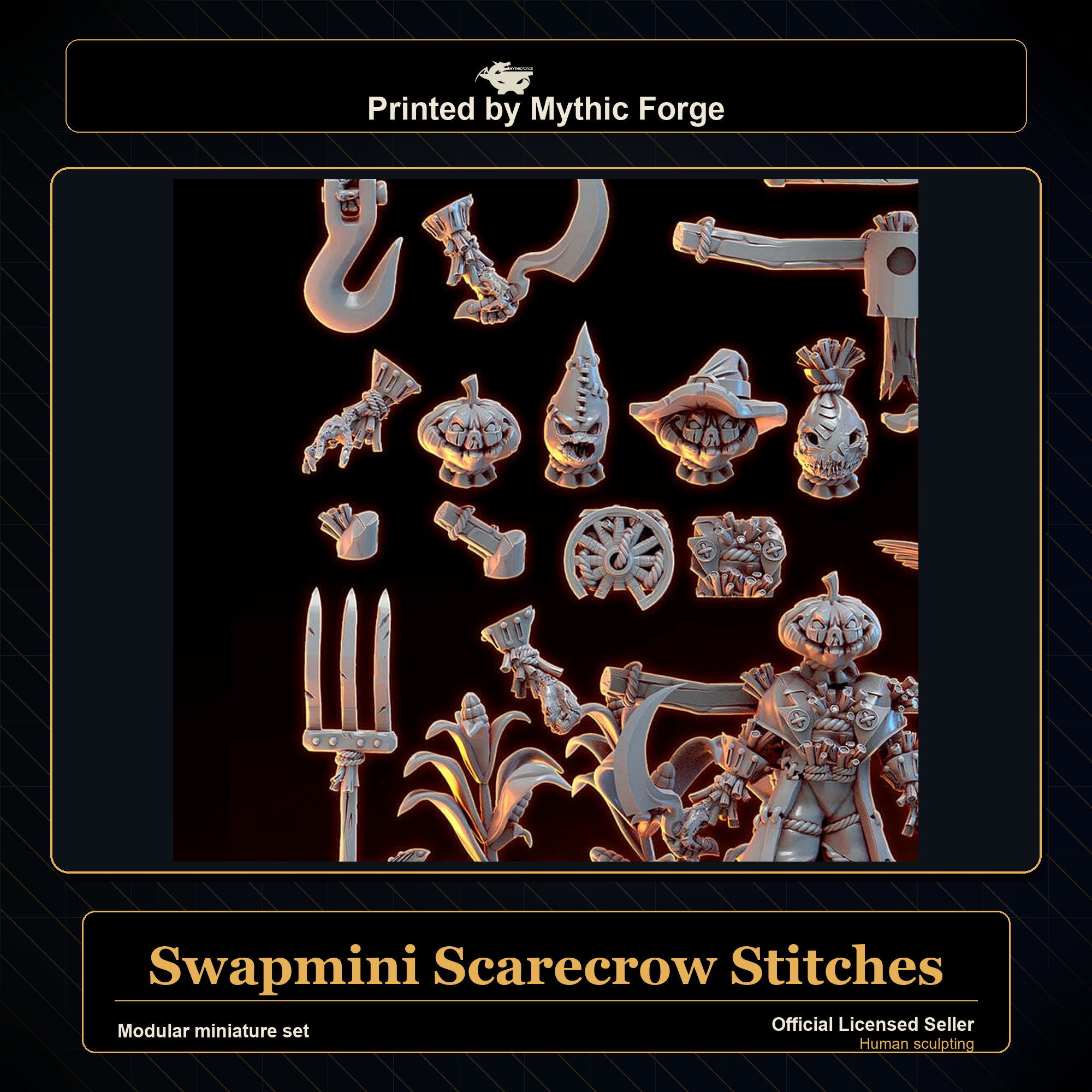 Modular RPG - Swapmini Scarecrow - Stitches - Bundle modular miniature modular miniature set printed by Mythic Forge