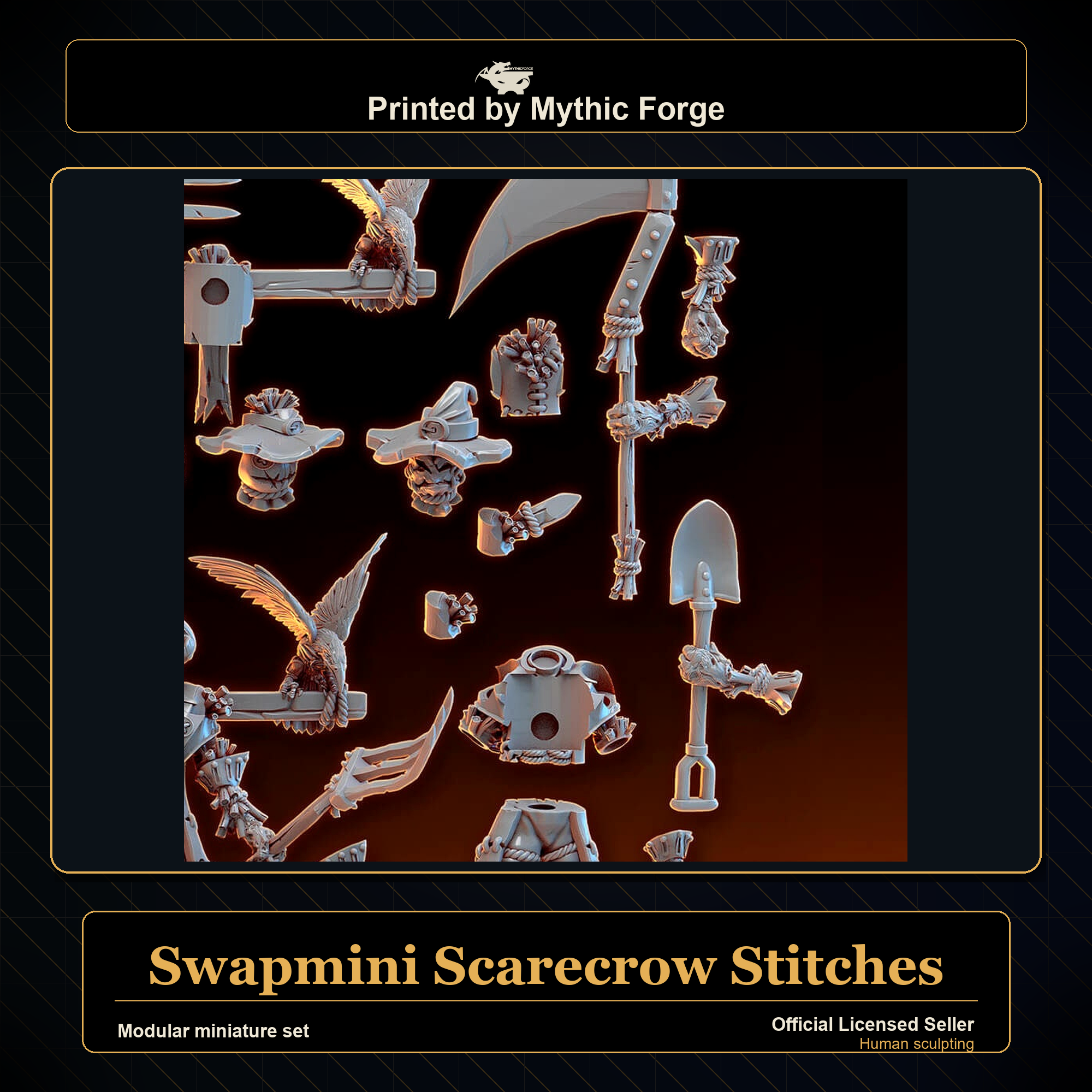 Modular RPG - Swapmini Scarecrow - Stitches - Bundle modular miniature modular miniature set printed by Mythic Forge