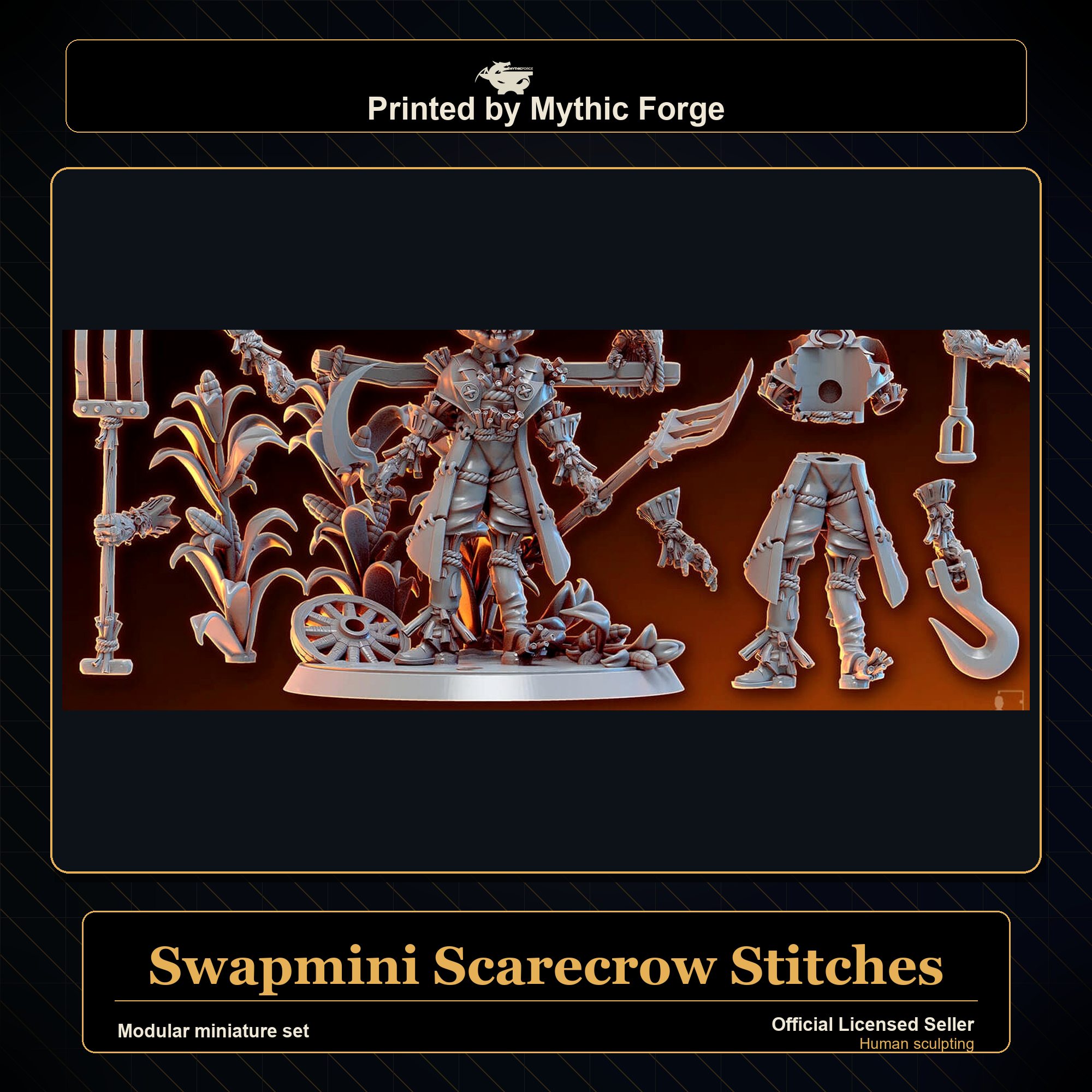 Modular RPG - Swapmini Scarecrow - Stitches - Bundle modular miniature modular miniature set printed by Mythic Forge