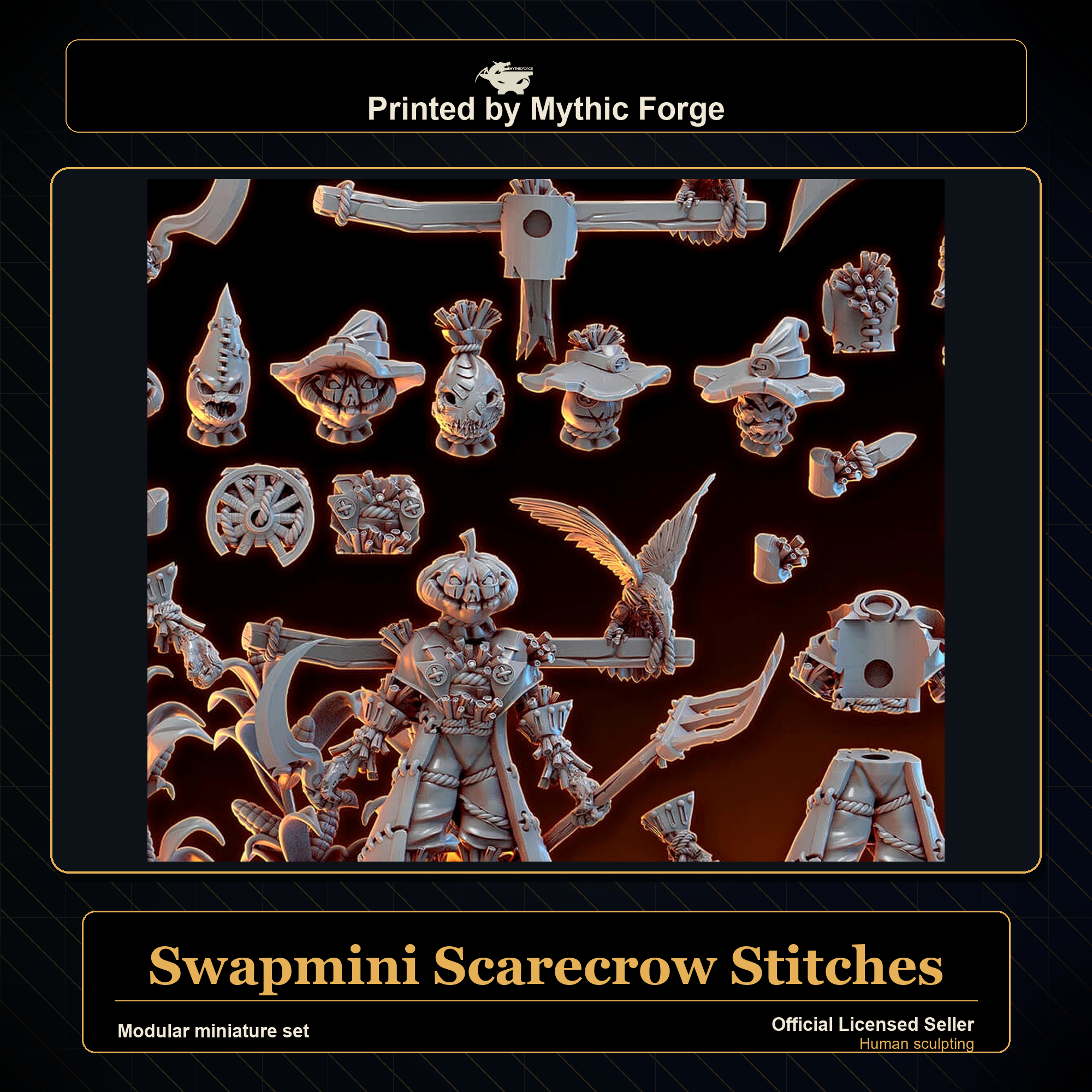 Modular RPG - Swapmini Scarecrow - Stitches - Bundle modular miniature modular miniature set printed by Mythic Forge