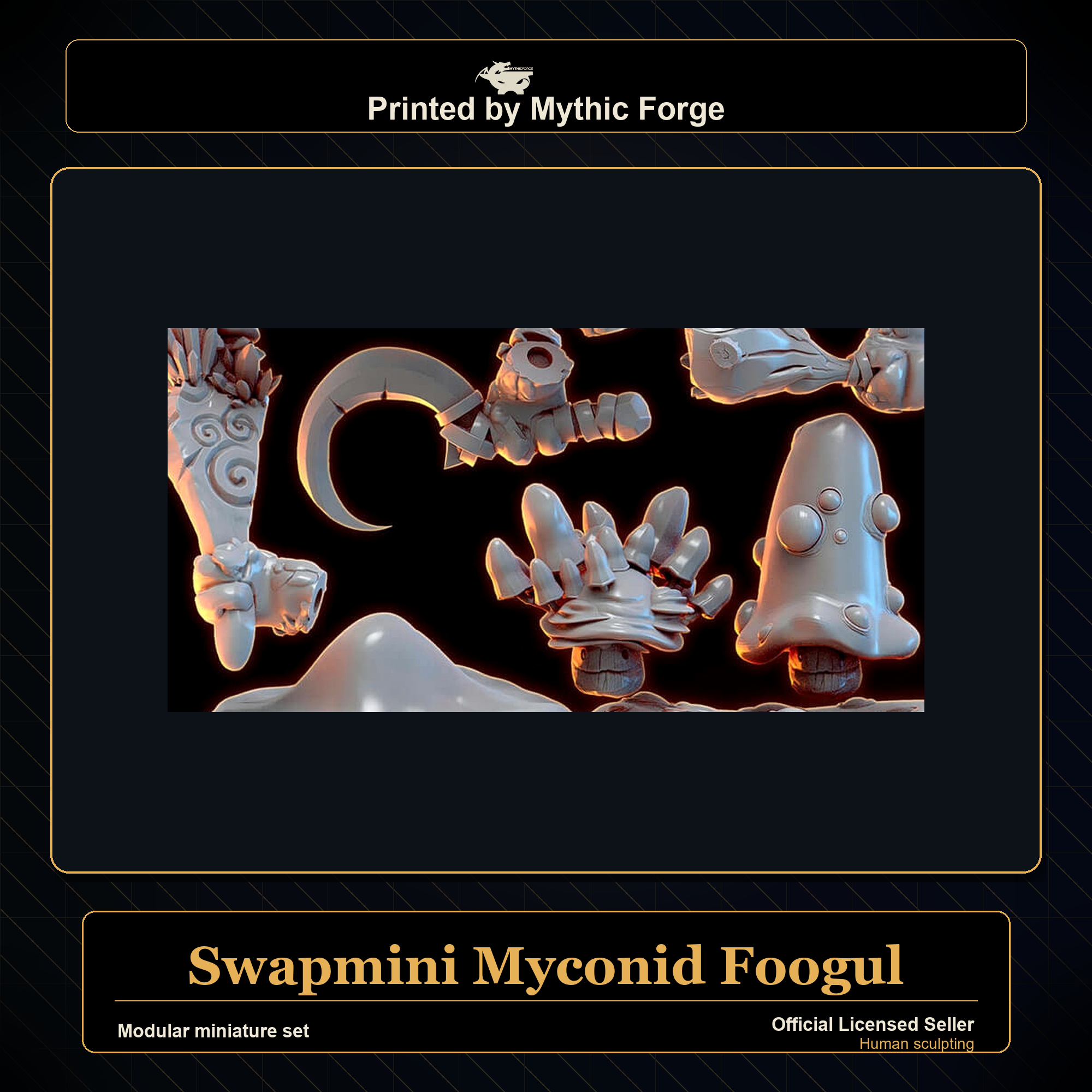 Modular RPG - Swapmini Myconid - Foogul - Bundle modular miniature modular miniature set printed by Mythic Forge