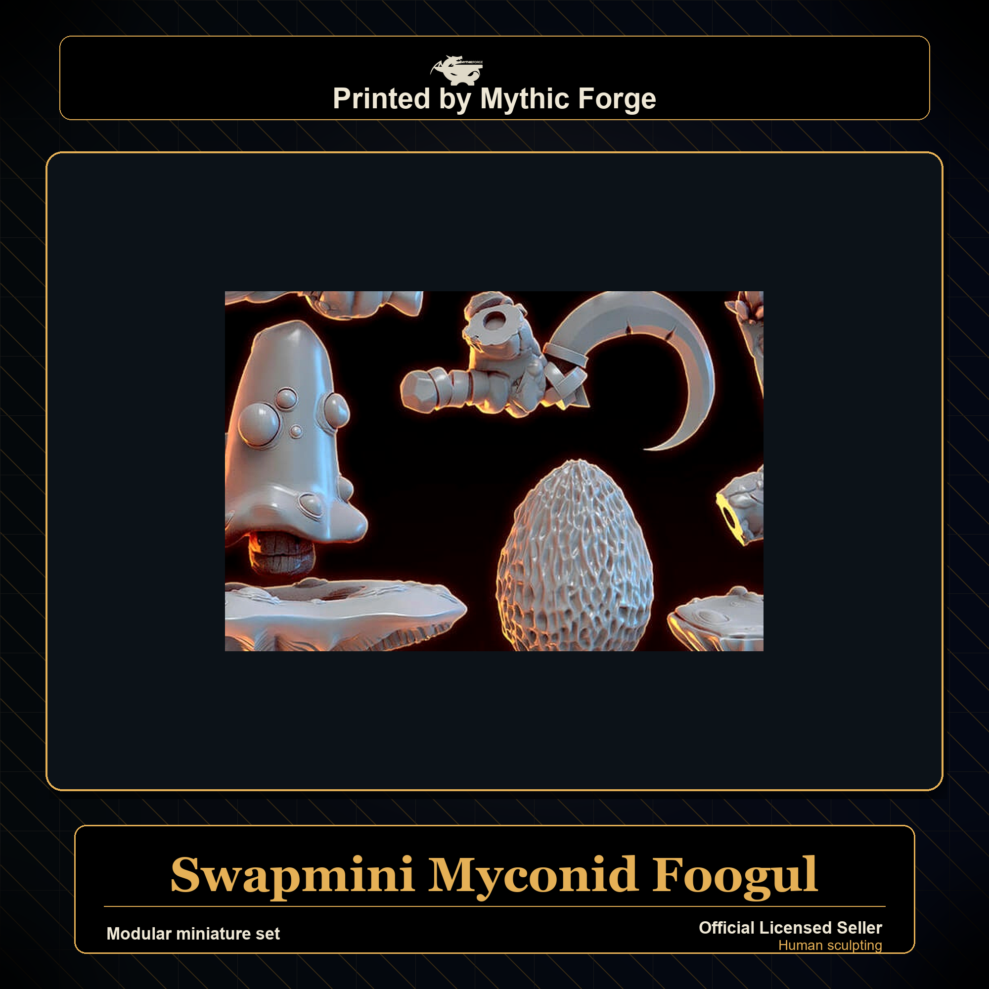 Modular RPG - Swapmini Myconid - Foogul - Bundle modular miniature modular miniature set printed by Mythic Forge