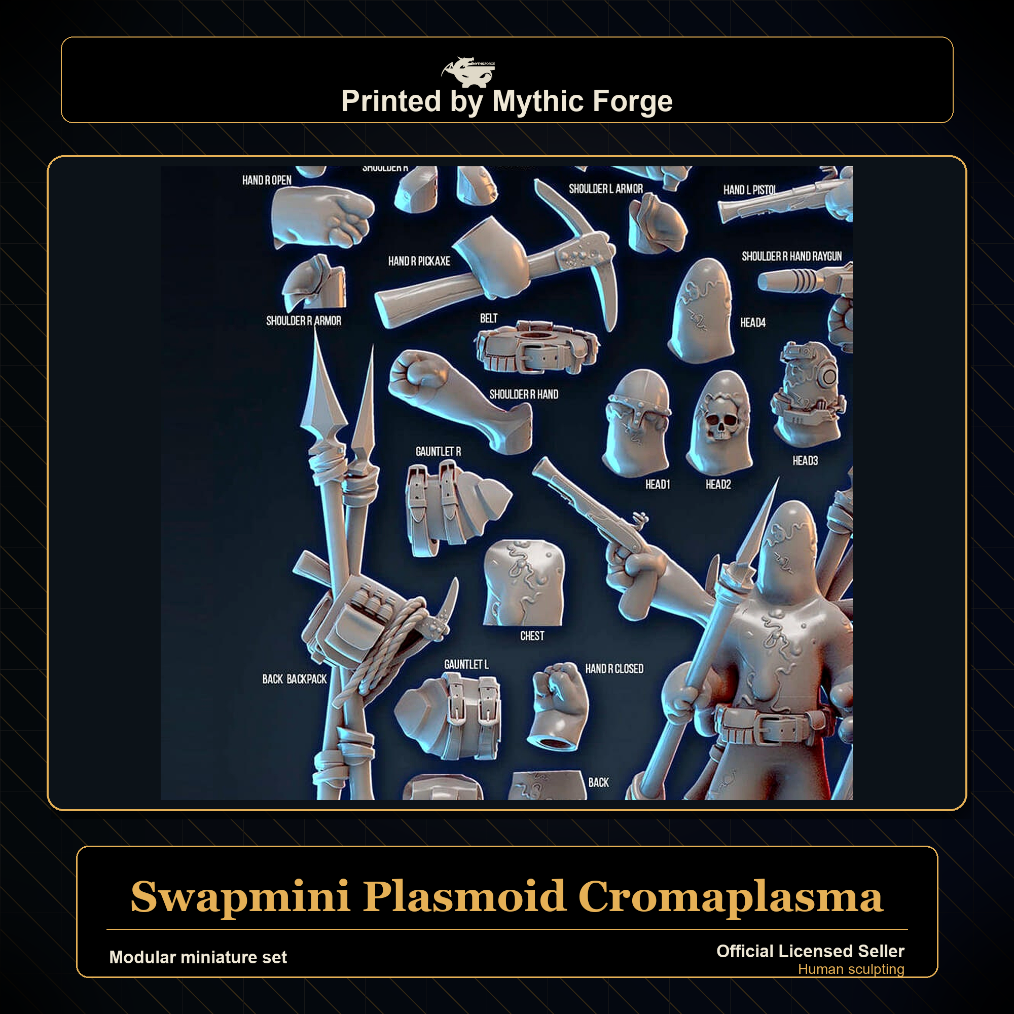 Modular RPG - Swapmini Plasmoid - Cromaplasma - Bundle modular miniature modular miniature set printed by Mythic Forge