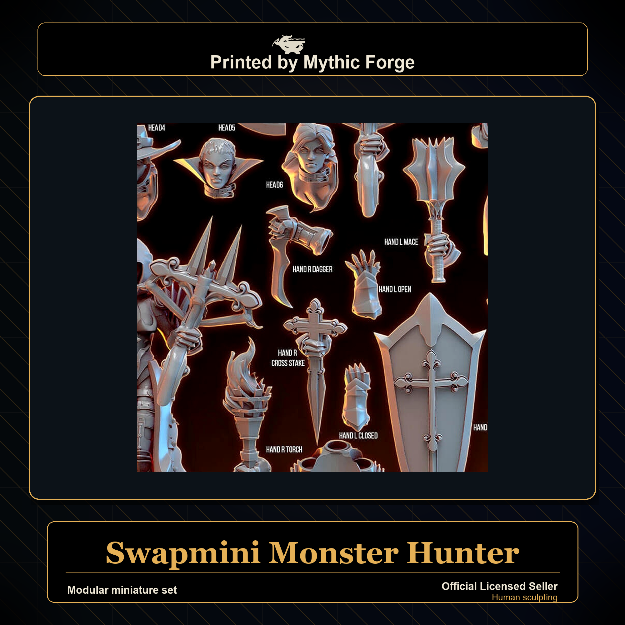 Modular RPG - Swapmini Monster Hunter - Bundle modular miniature modular miniature set printed by Mythic Forge