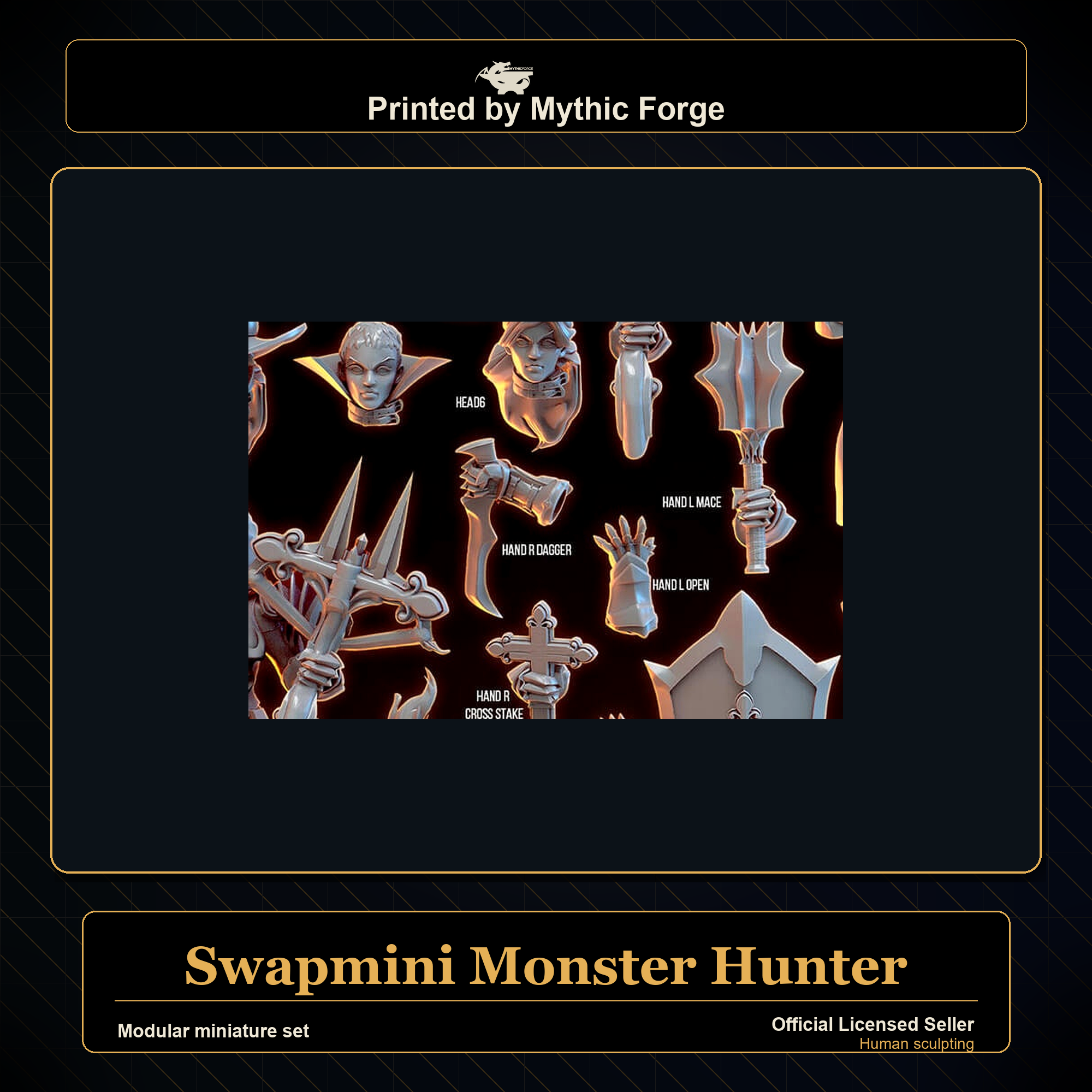 Modular RPG - Swapmini Monster Hunter - Bundle modular miniature modular miniature set printed by Mythic Forge