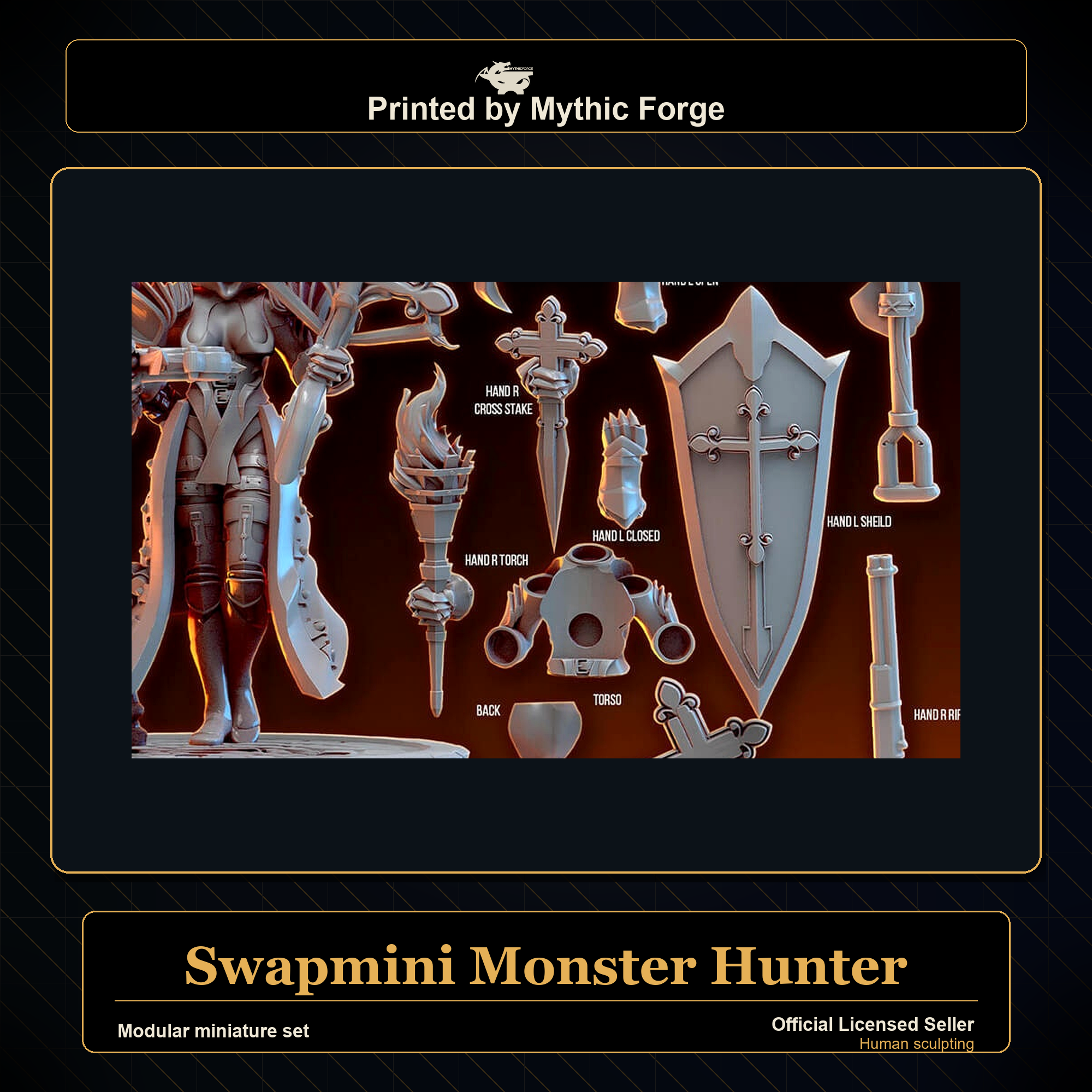 Modular RPG - Swapmini Monster Hunter - Bundle modular miniature modular miniature set printed by Mythic Forge
