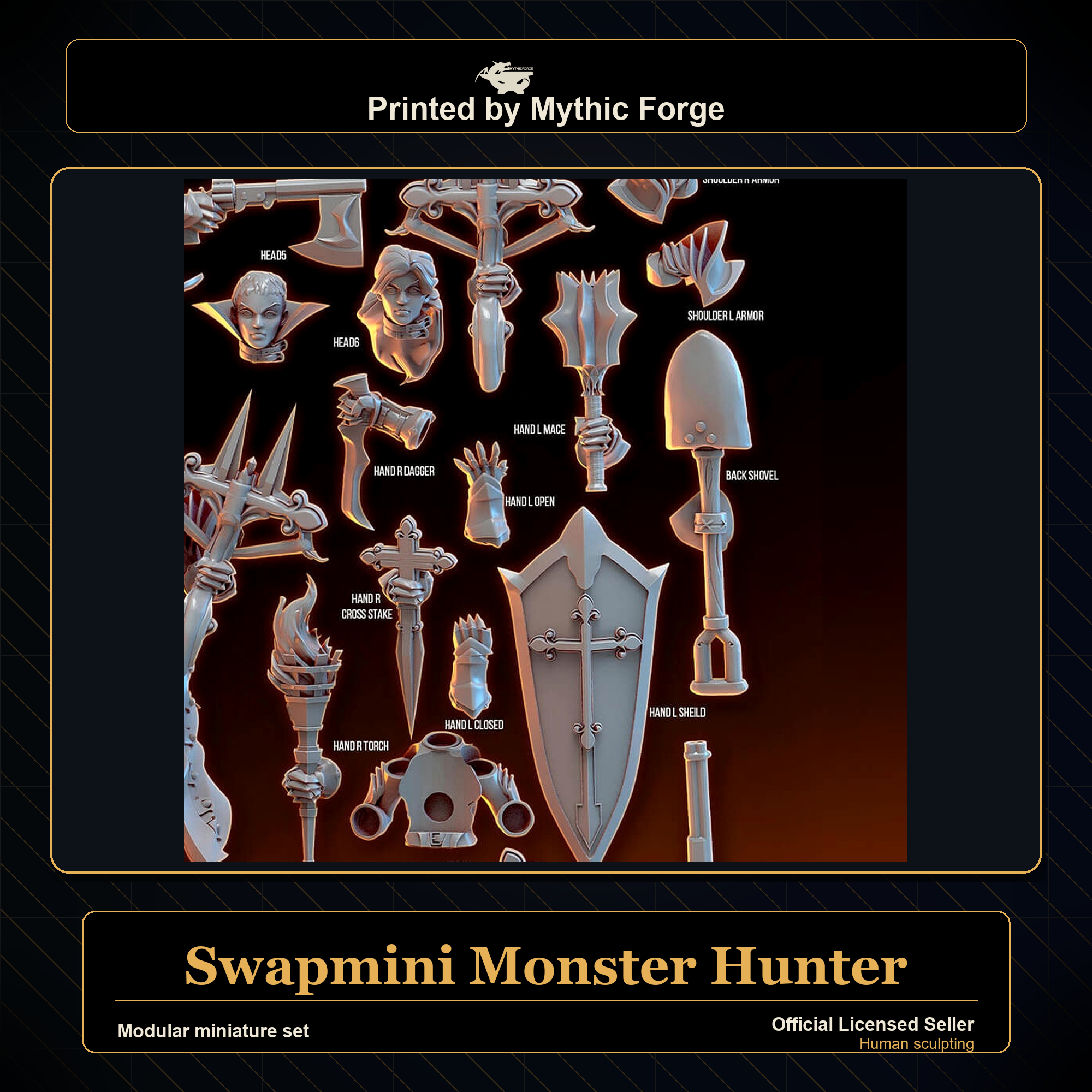 Modular RPG - Swapmini Monster Hunter - Bundle modular miniature modular miniature set printed by Mythic Forge