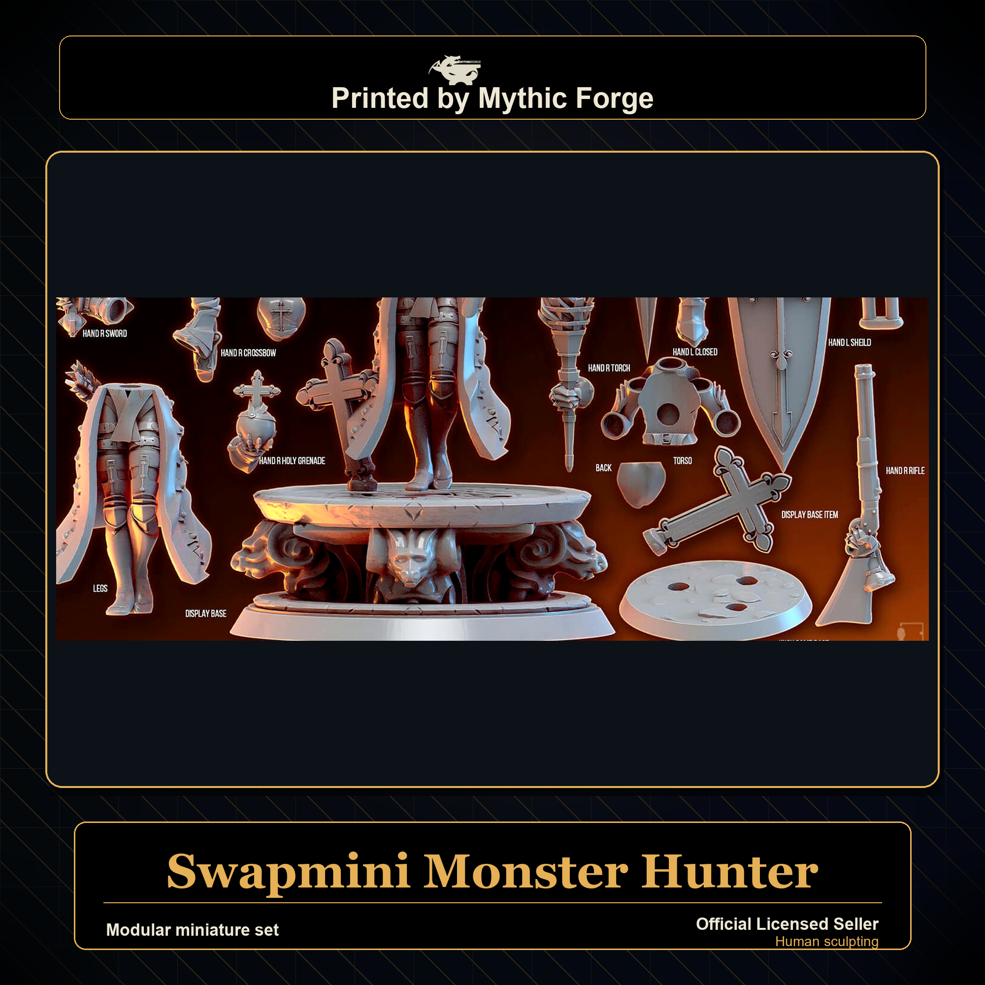 Modular RPG - Swapmini Monster Hunter - Bundle modular miniature modular miniature set printed by Mythic Forge