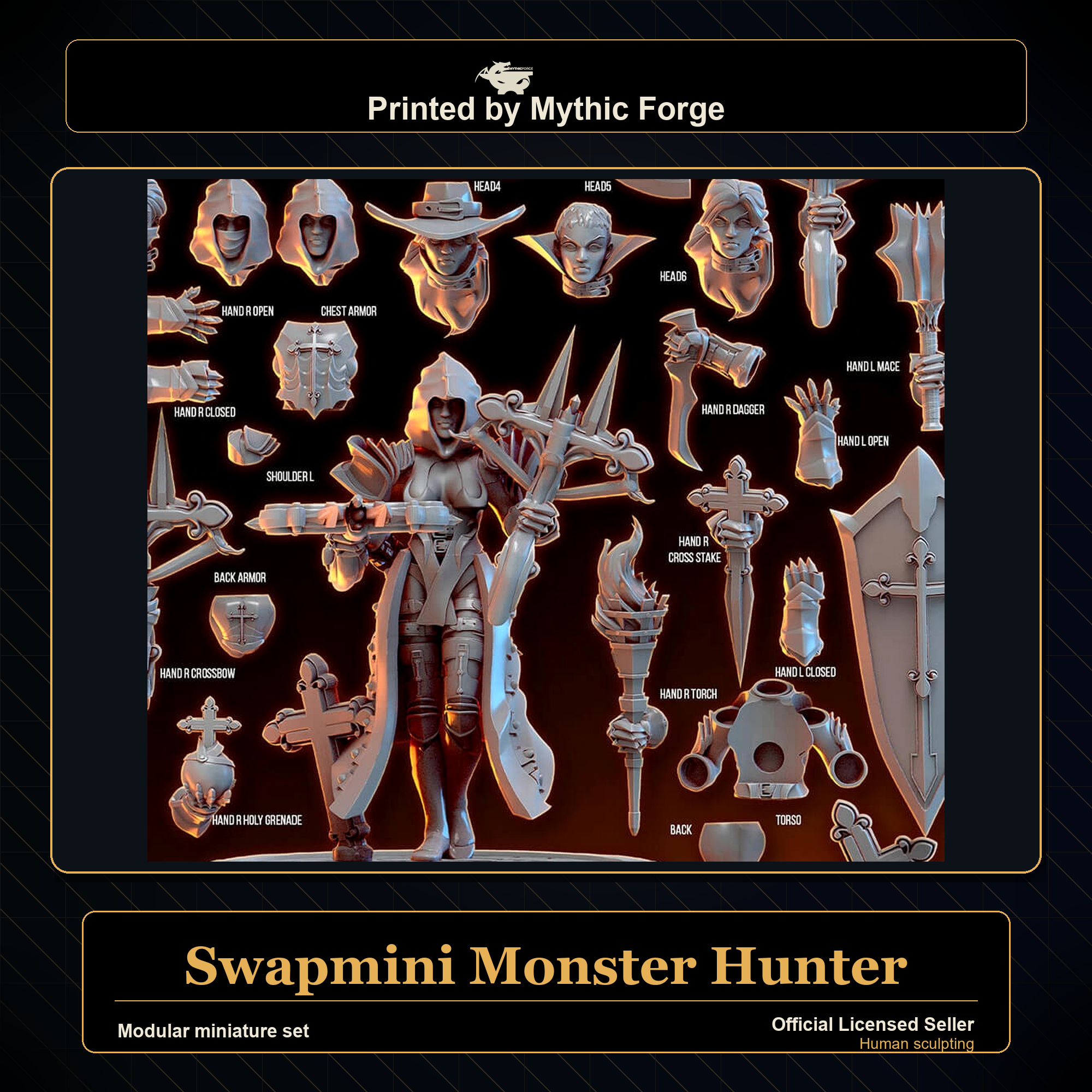 Modular RPG - Swapmini Monster Hunter - Bundle modular miniature modular miniature set printed by Mythic Forge