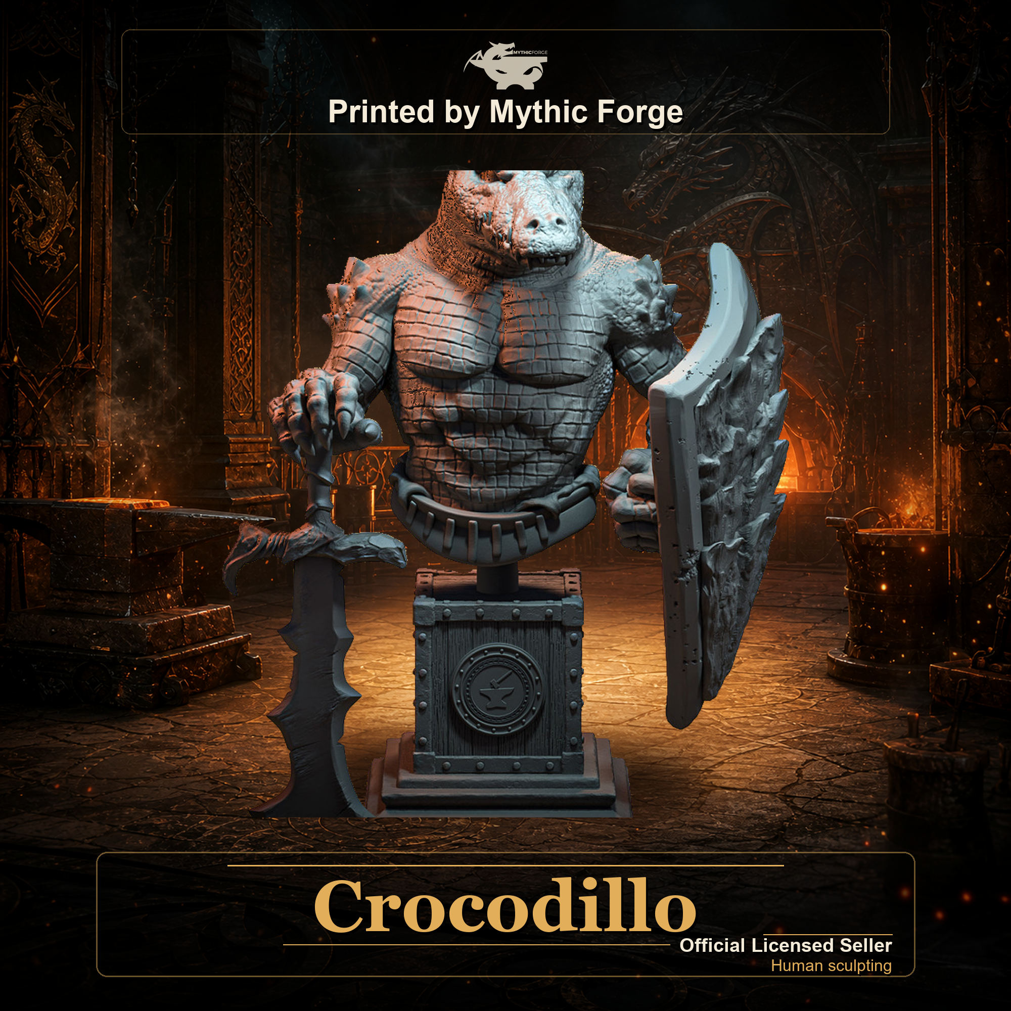Crocodillo Bust