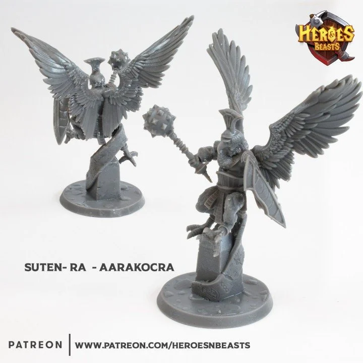 Modular RPG - Swapmini Aarakocra - Suten Ra - Bundle modular miniature printed by Mythic Forge