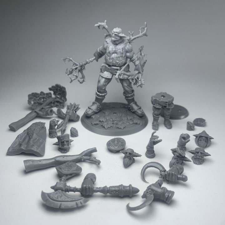 Modular RPG - Swapmini Firbolg - Brondal - Bundle modular miniature printed by Mythic Forge