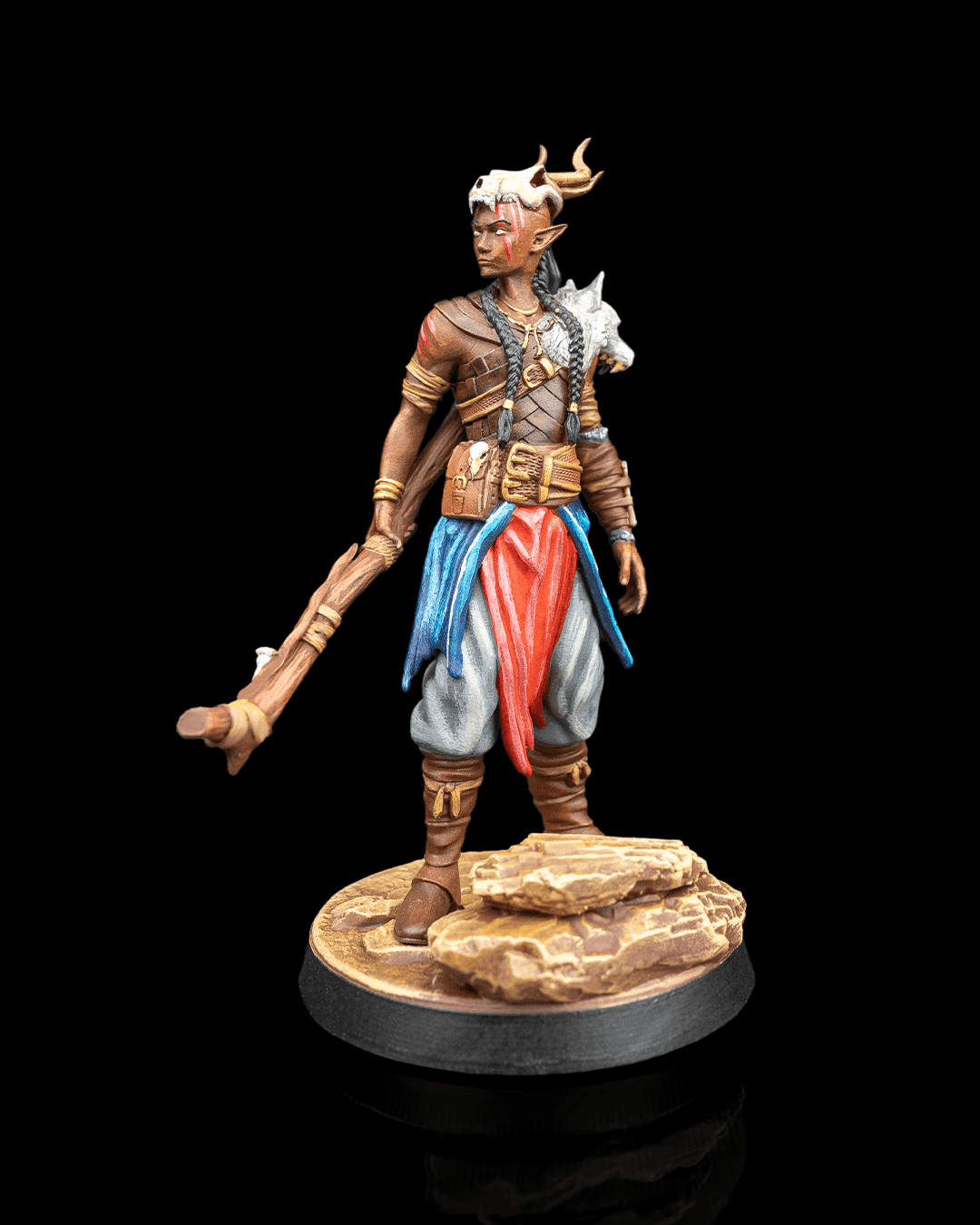 Monk Ellion the Nomadic Stranger Hero printed by Mythic Forge
