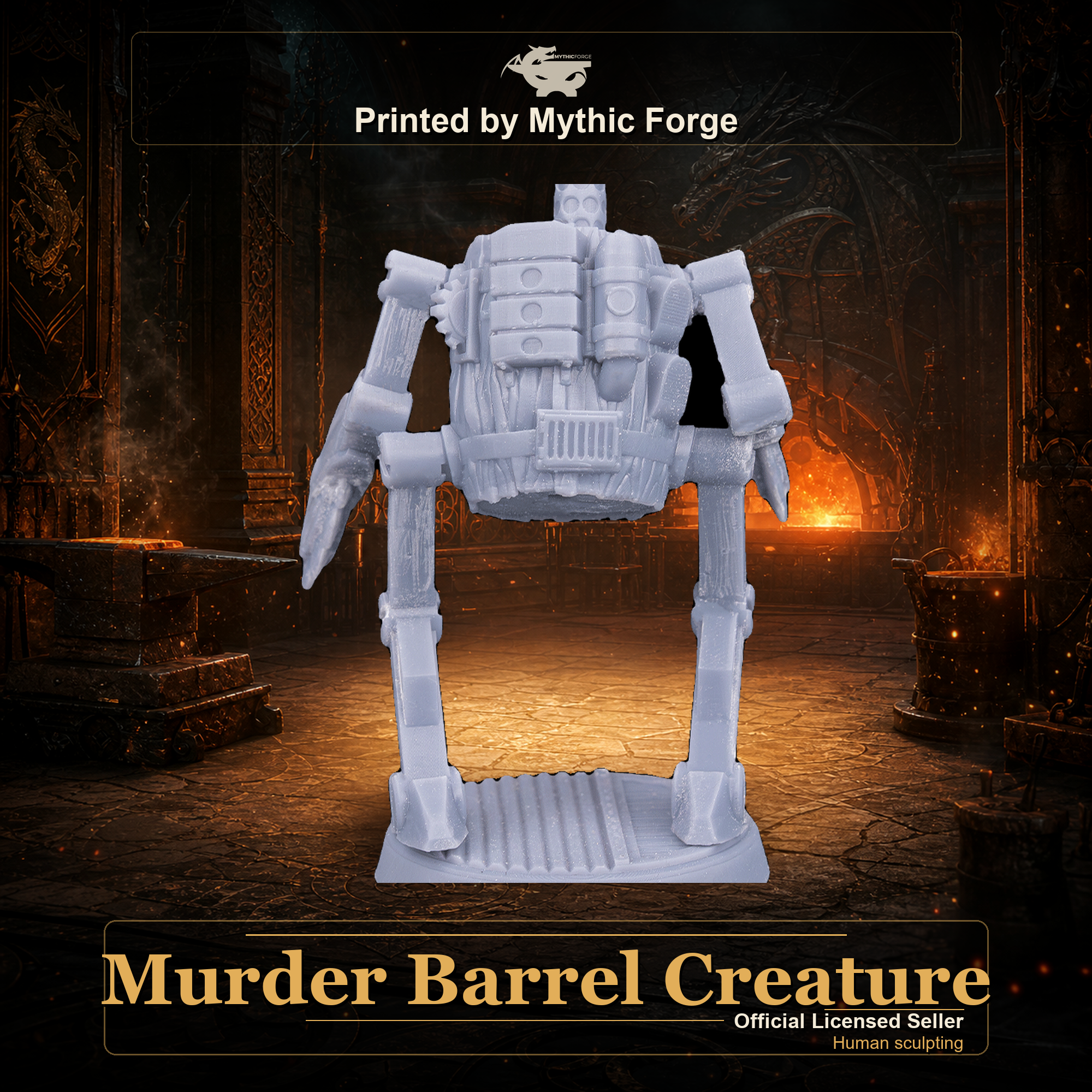 Murder Barrel Creature printed by Mythic Forge