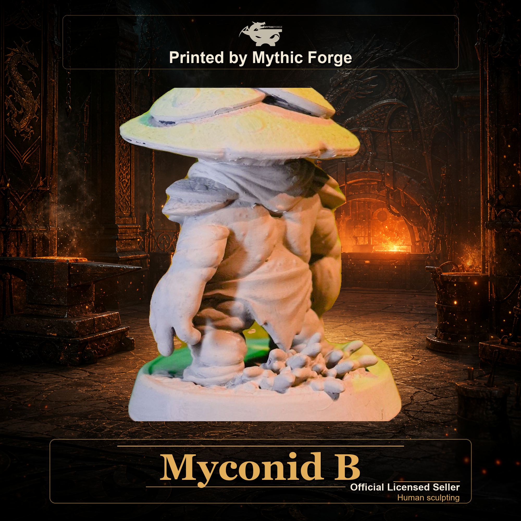 Myconid B printed by Mythic Forge