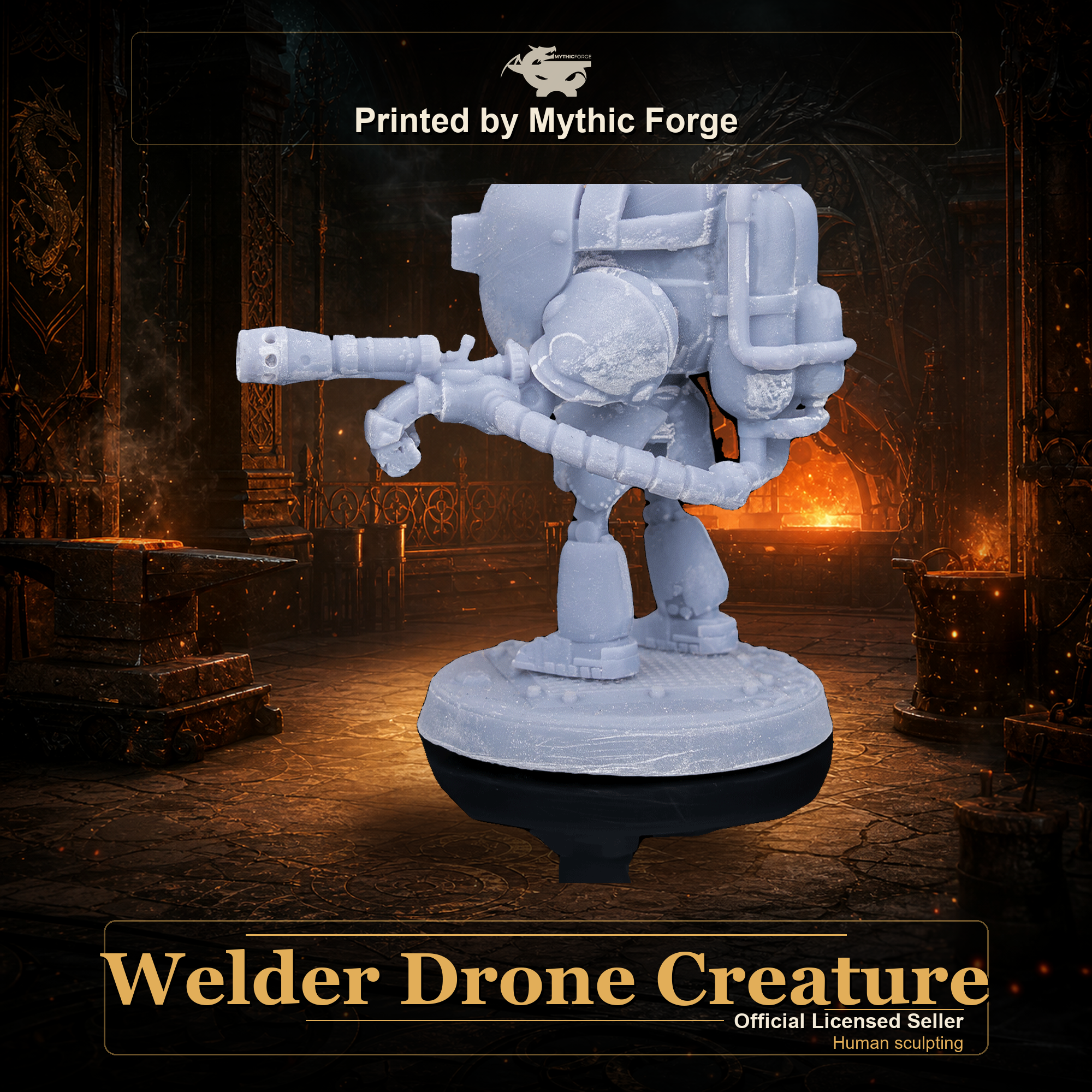 Welder Drone Creature printed by Mythic Forge