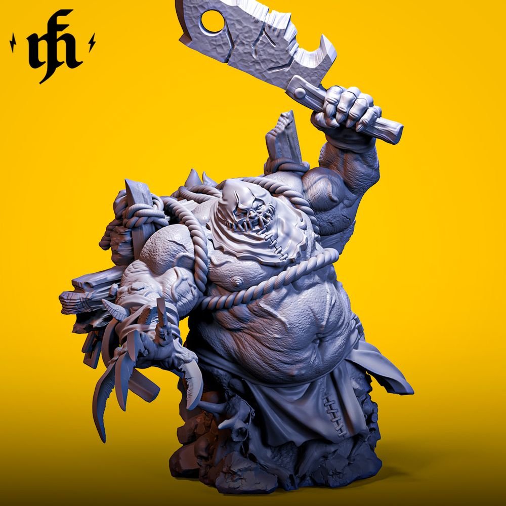 Gutfury Butcher - Bust printed by Mythic Forge