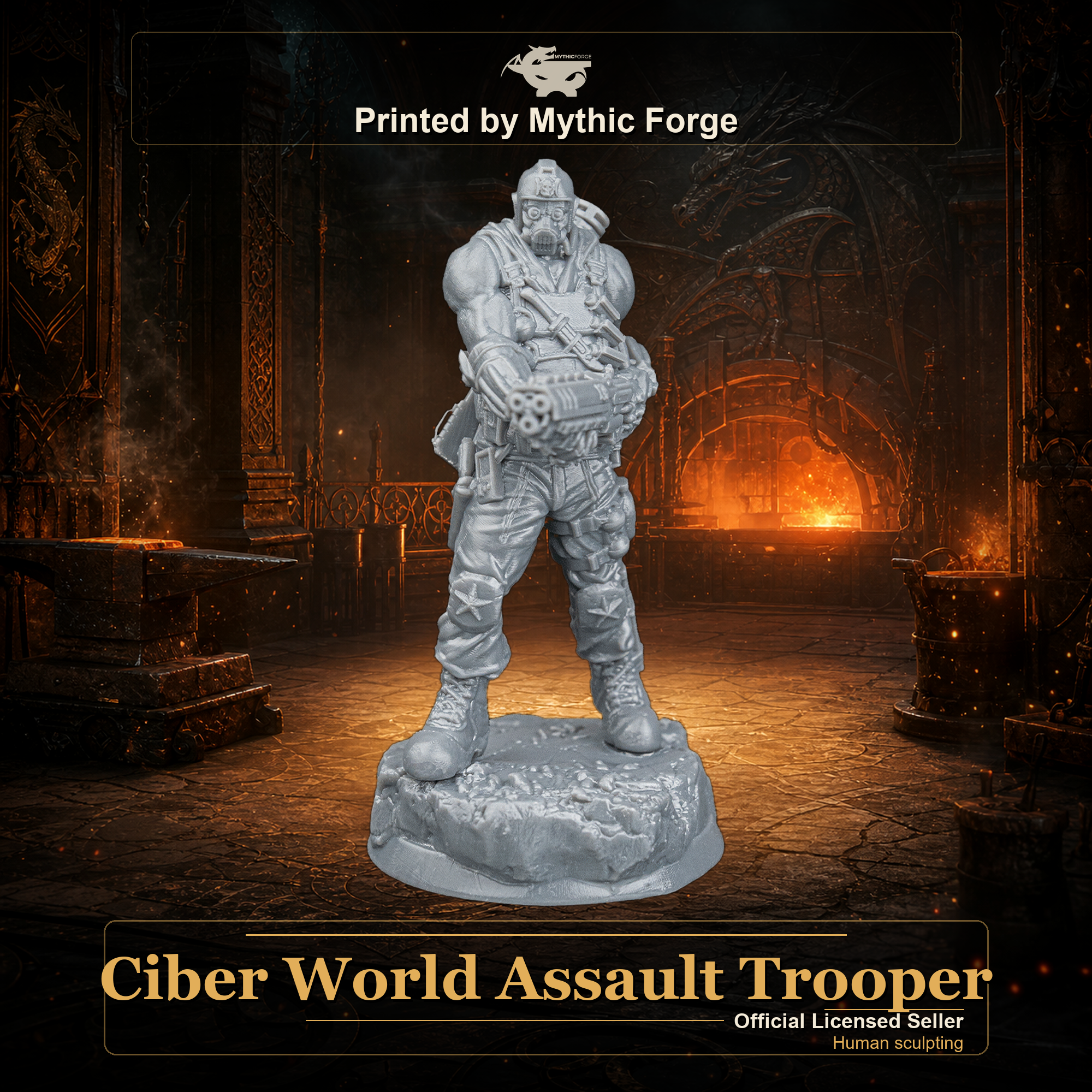 Ciber World Assault Trooper printed by Mythic Forge