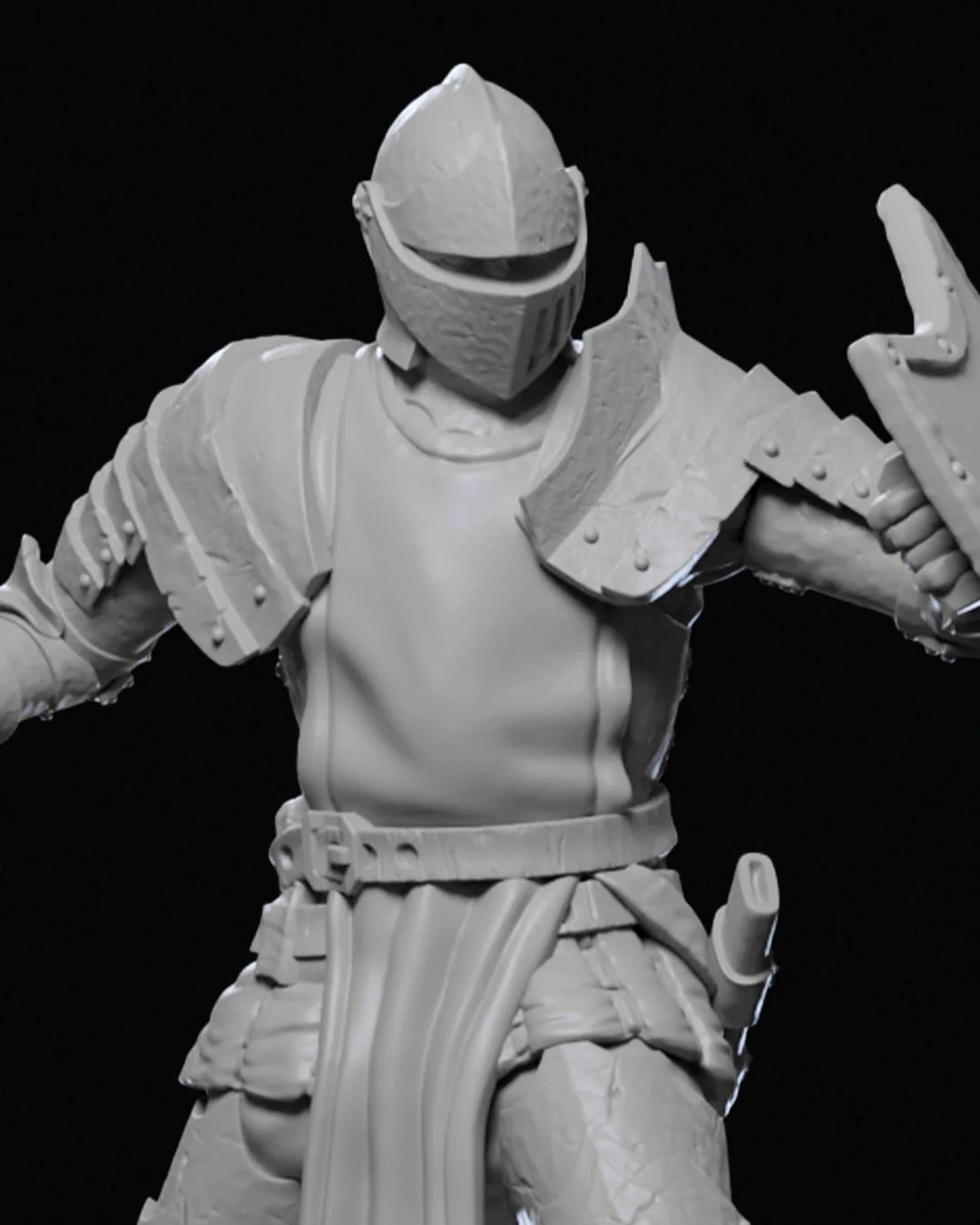 Knight Ravenhold Guard 01 printed by Mythic Forge