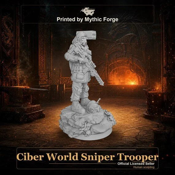 Ciber World Sniper Trooper printed by Mythic Forge