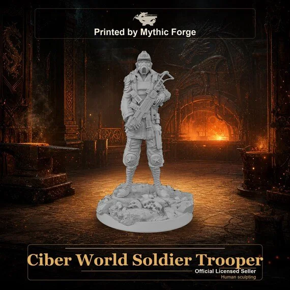 Ciber World Soldier Trooper printed by Mythic Forge