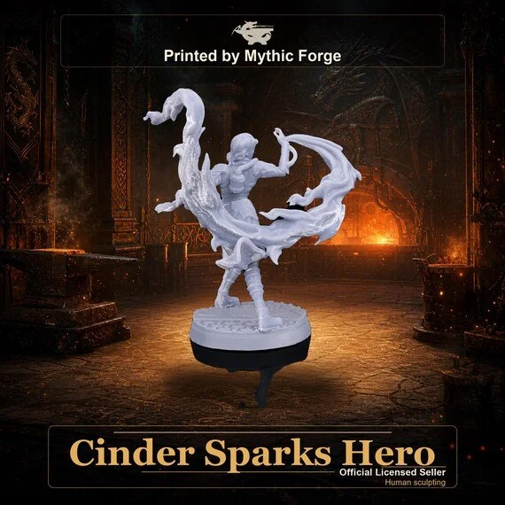 Cinder Sparks Hero printed by Mythic Forge