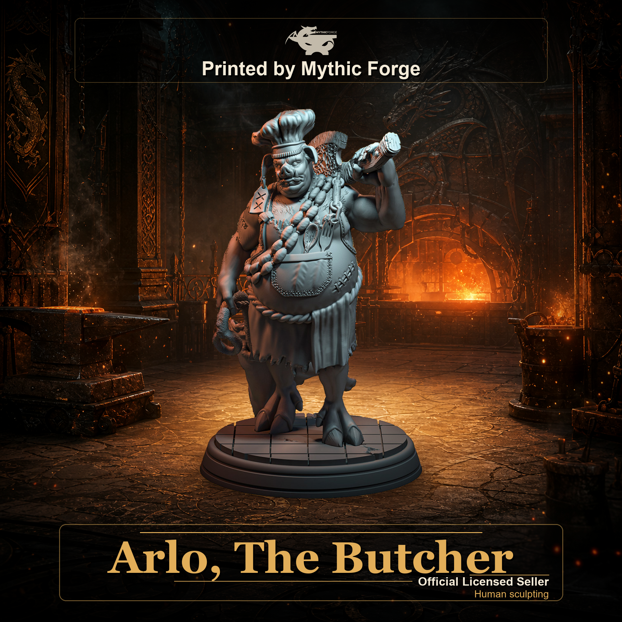 Arlo, The Butcher printed by Mythic Forge