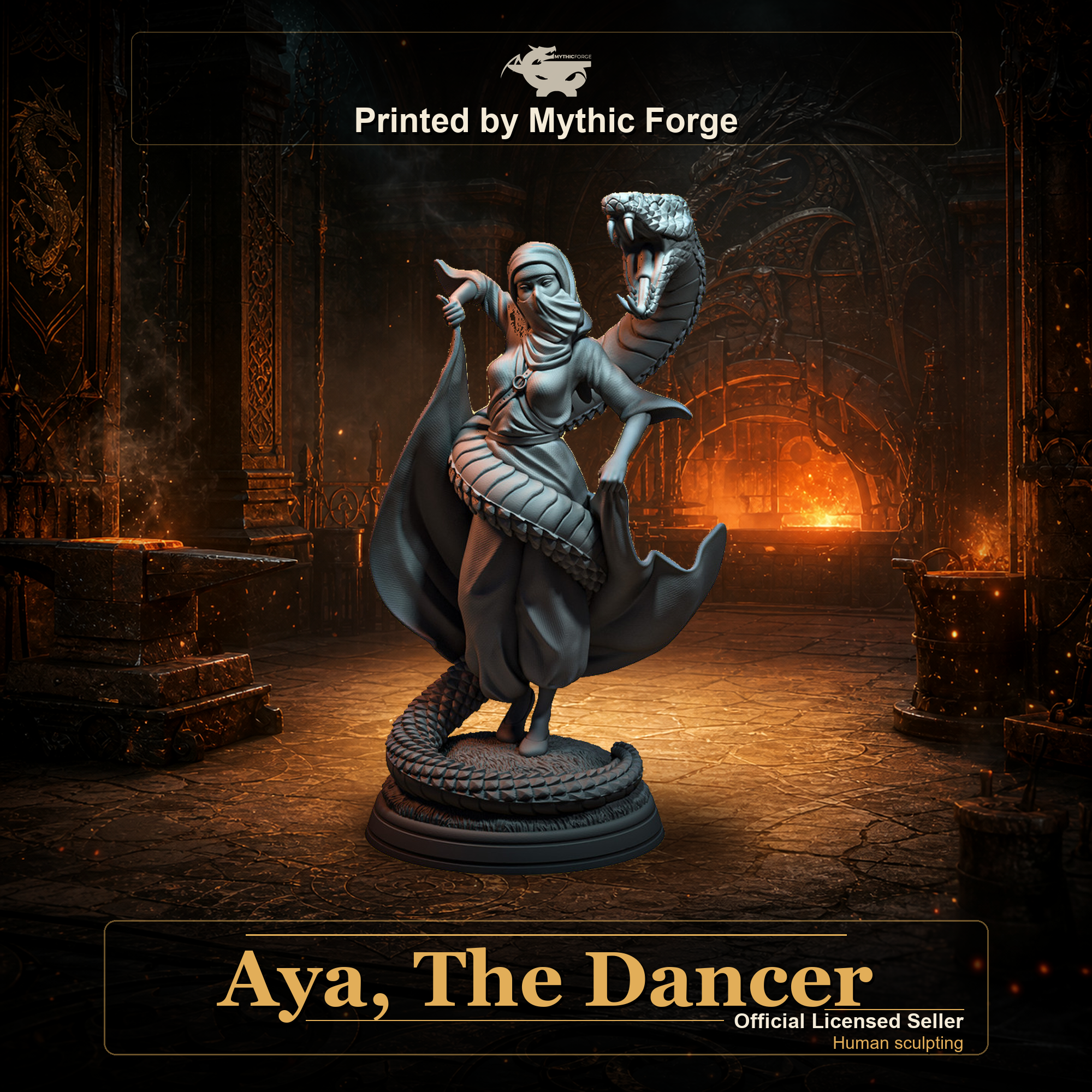 Aya, The Dancer printed by Mythic Forge