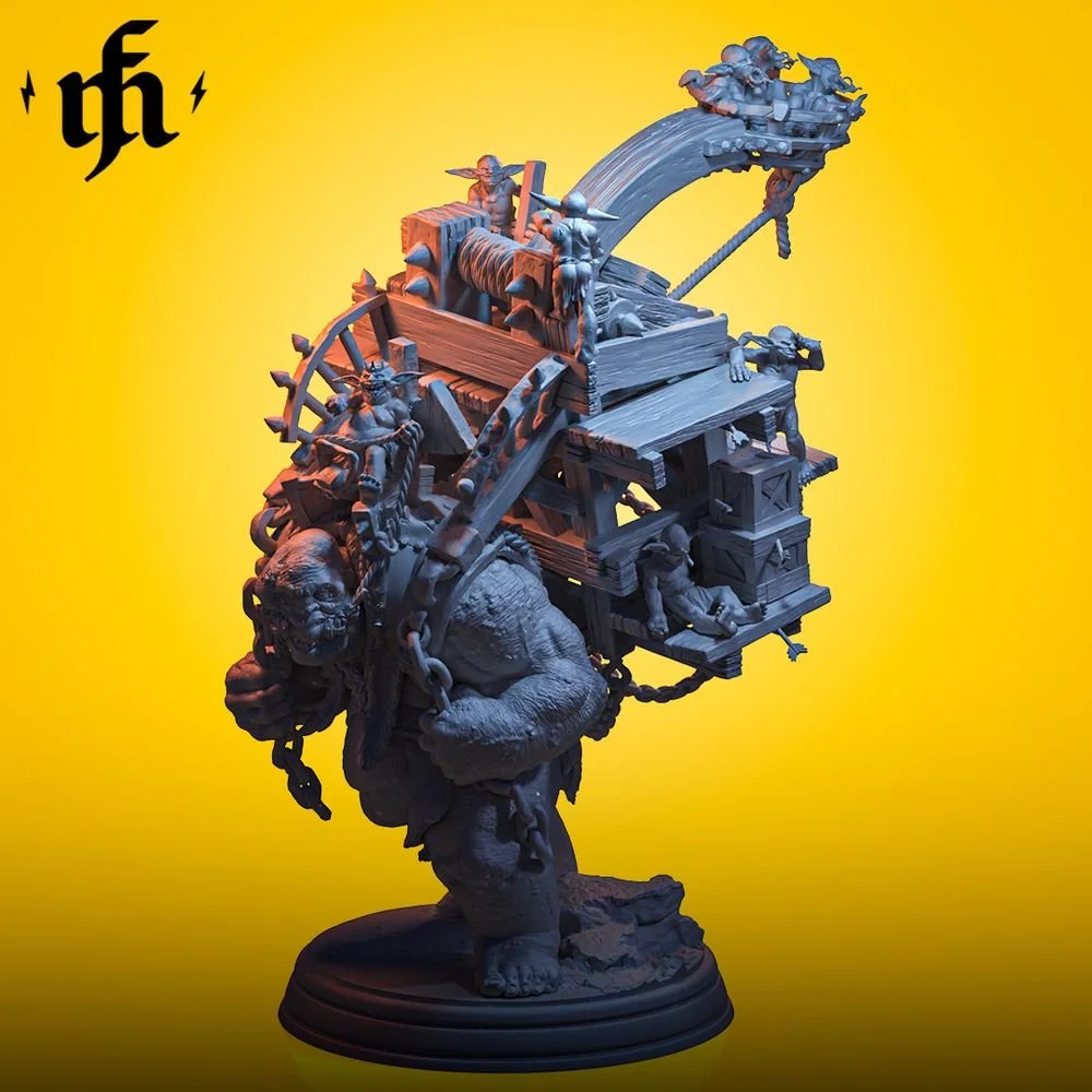 Battlebrute Mammoth printed by Mythic Forge