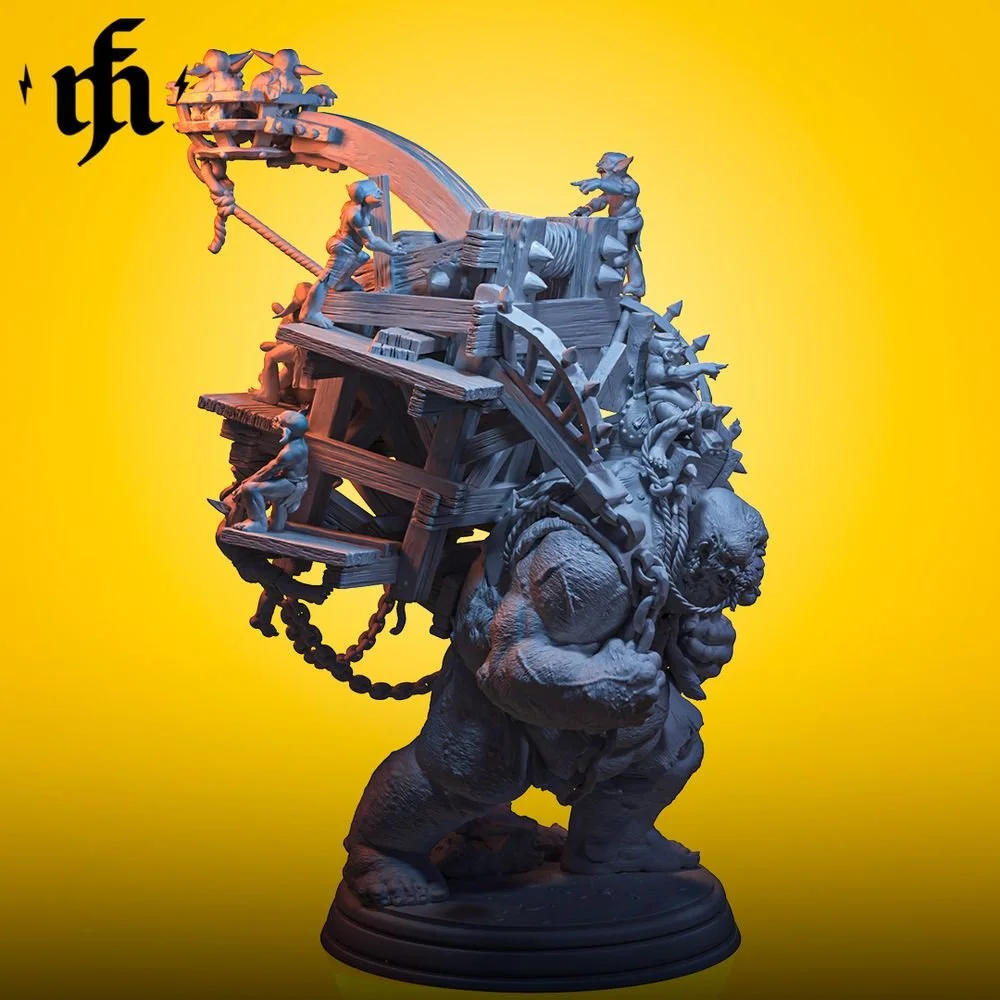 Battlebrute Mammoth printed by Mythic Forge