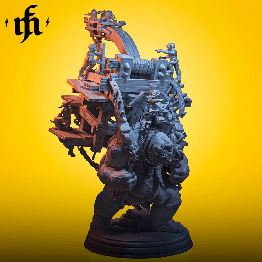 Battlebrute Mammoth printed by Mythic Forge