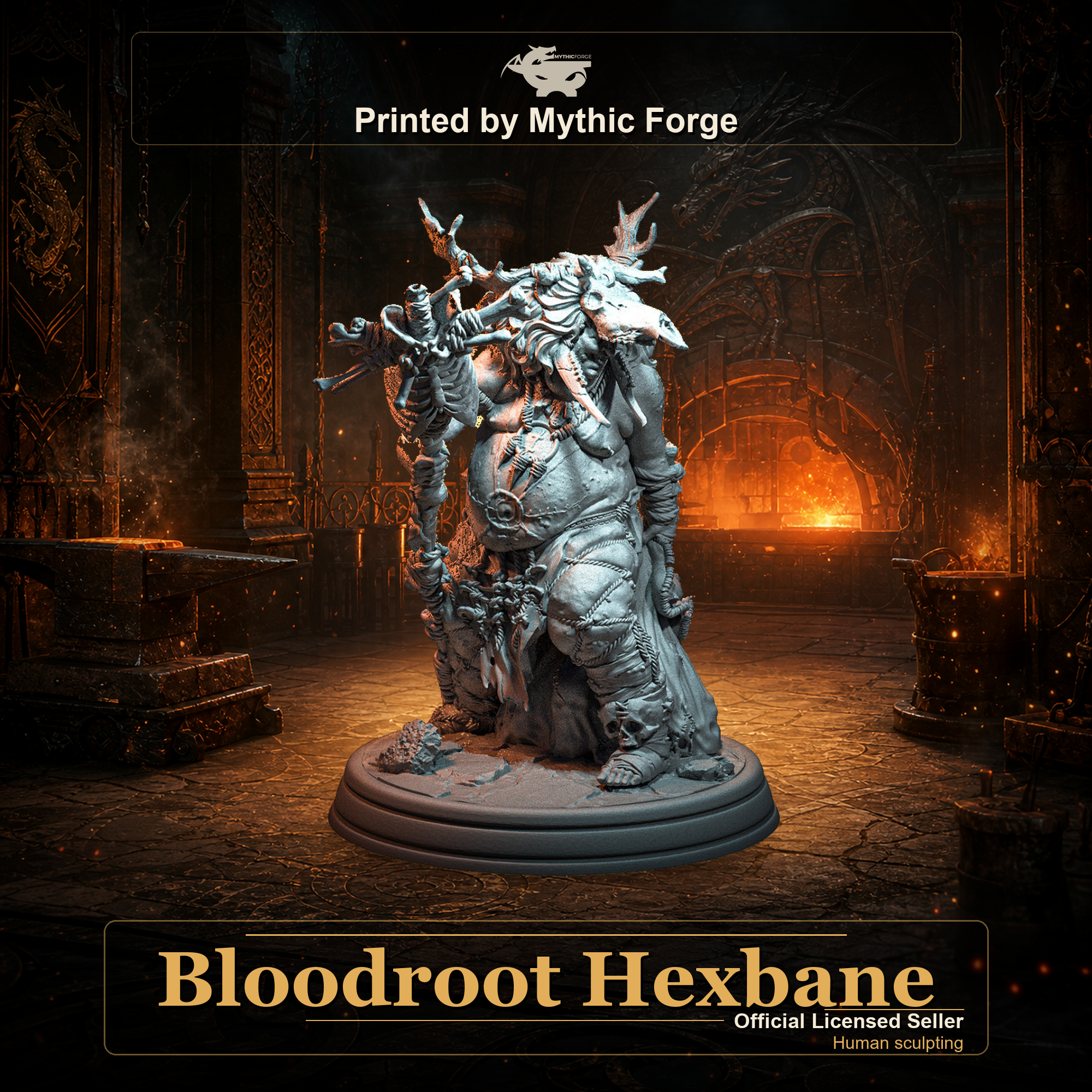 Bloodroot Hexbane printed by Mythic Forge