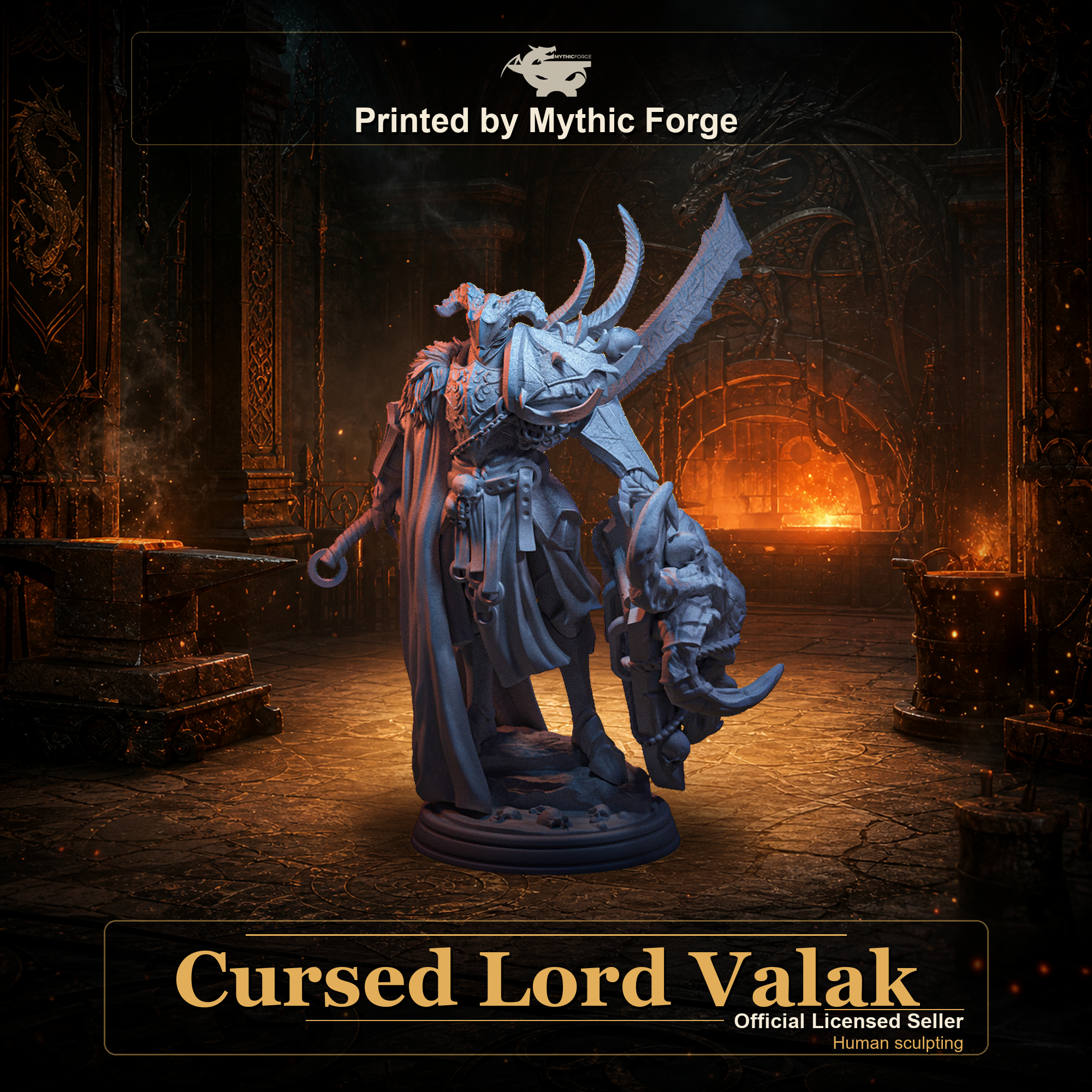 Cursed Lord Valak printed by Mythic Forge
