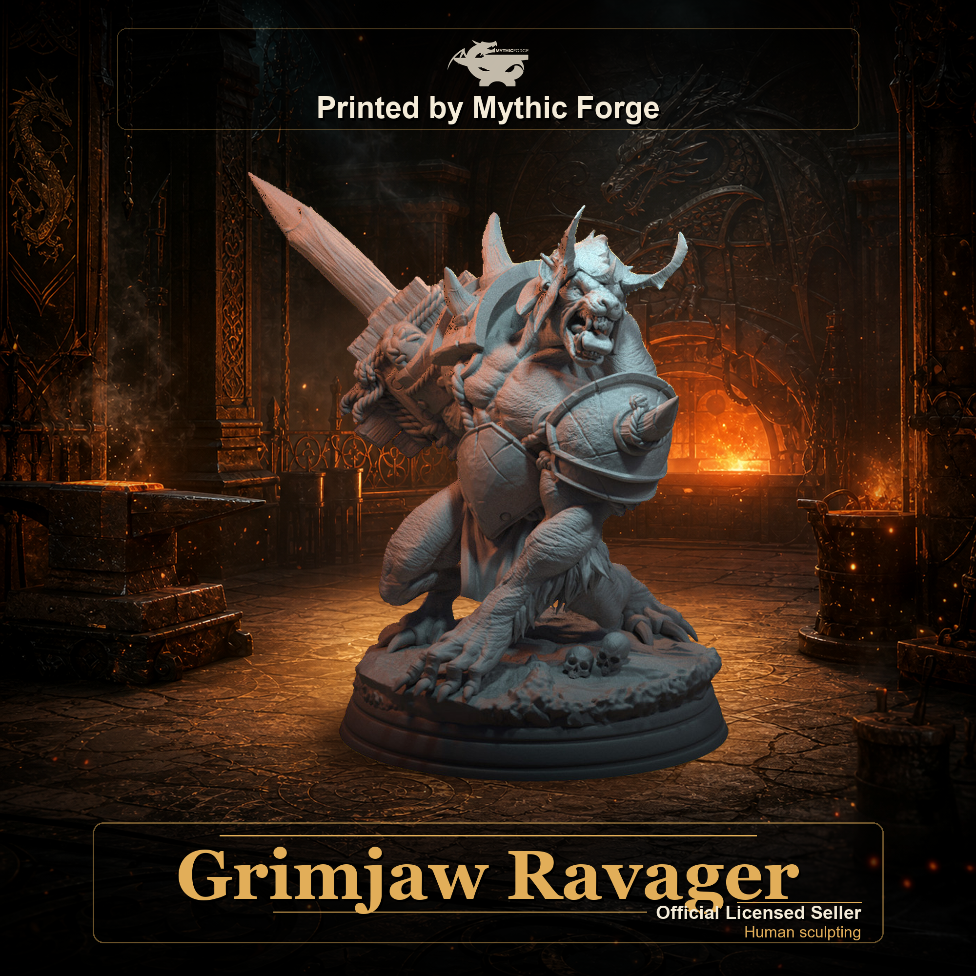 Grimjaw Ravager printed by Mythic Forge