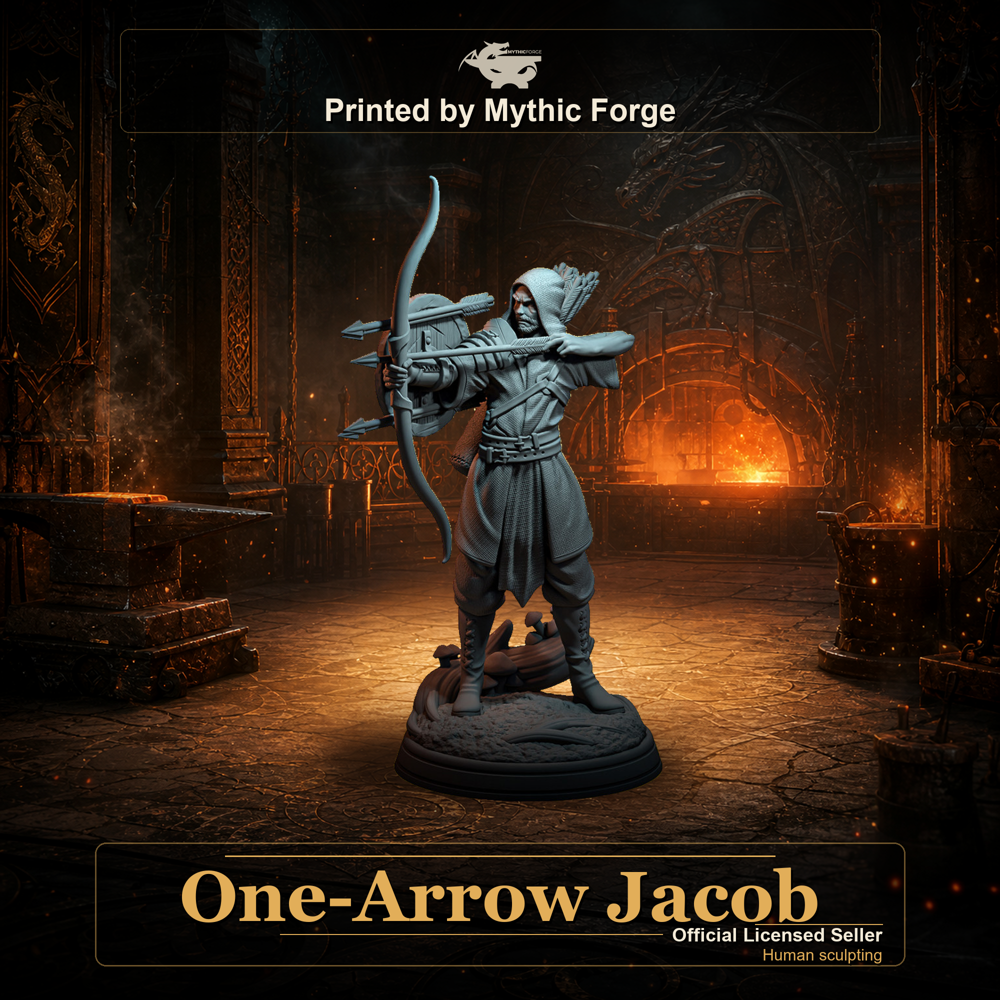 One-Arrow Jacob printed by Mythic Forge