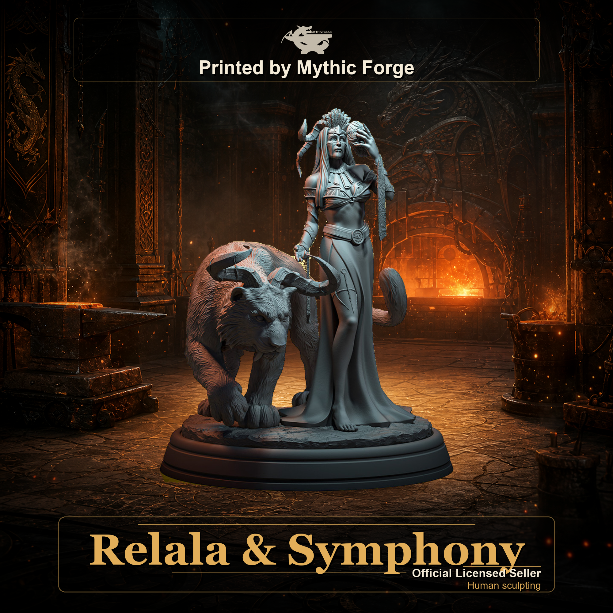 Relala & Symphony printed by Mythic Forge