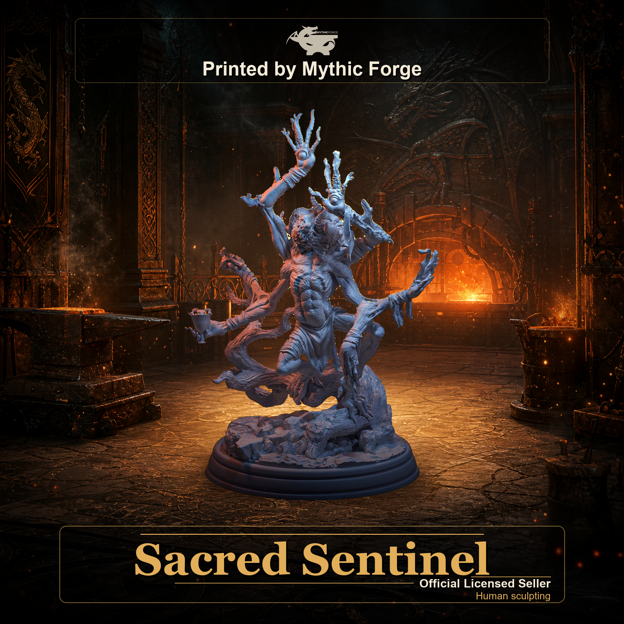 Sacred Sentinel printed by Mythic Forge