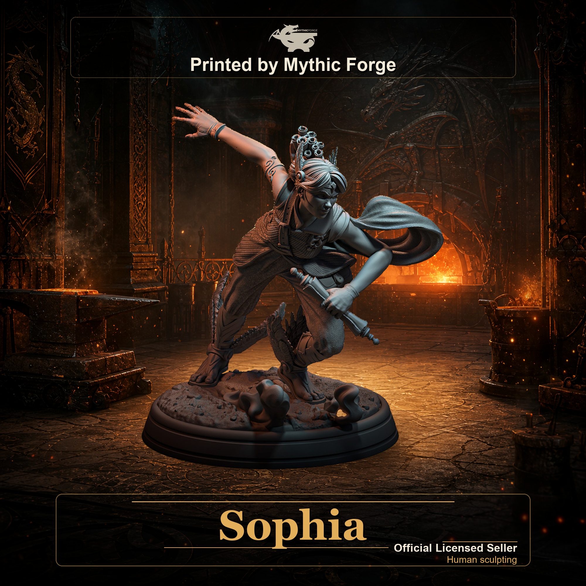Sophia printed by Mythic Forge
