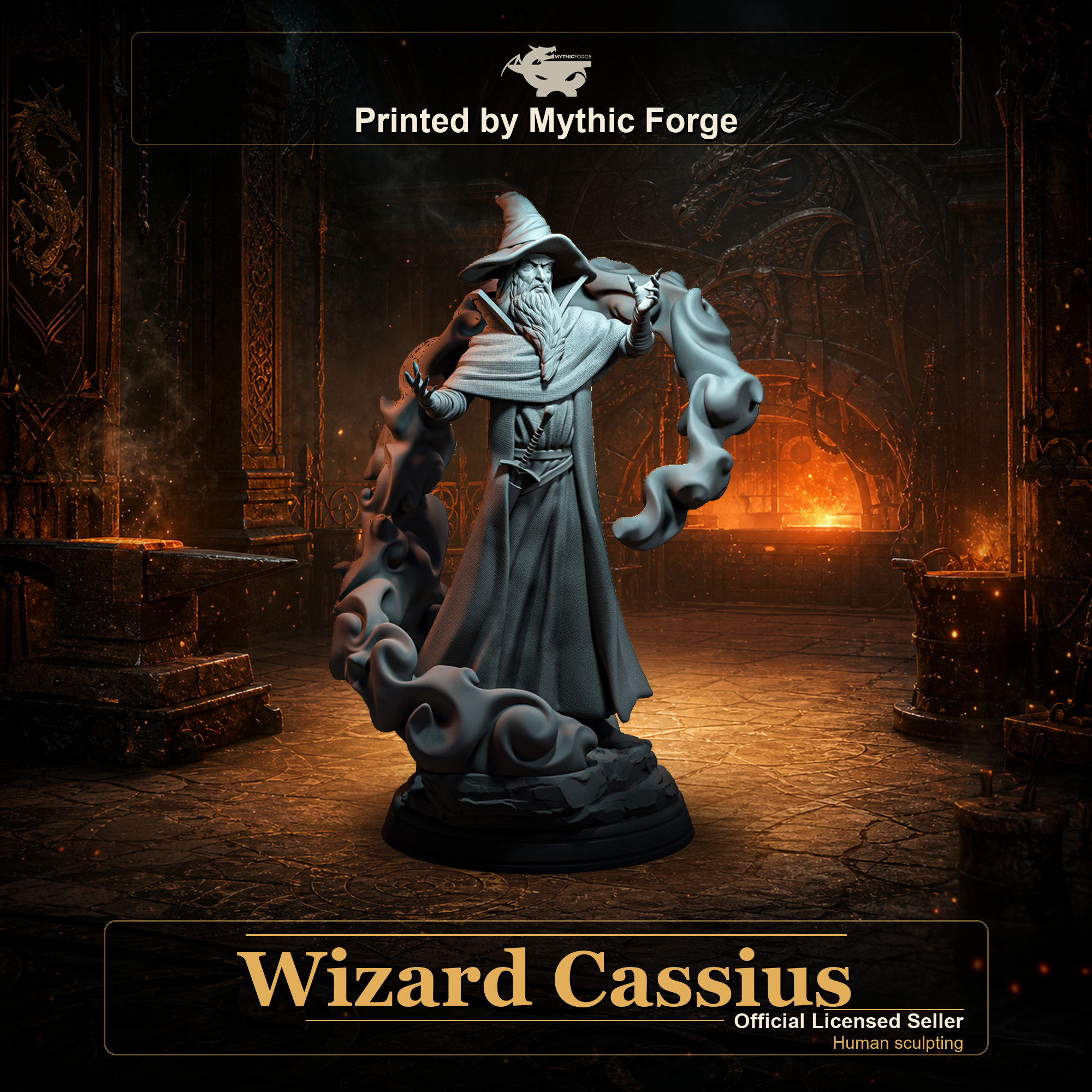 Wizard Cassius printed by Mythic Forge