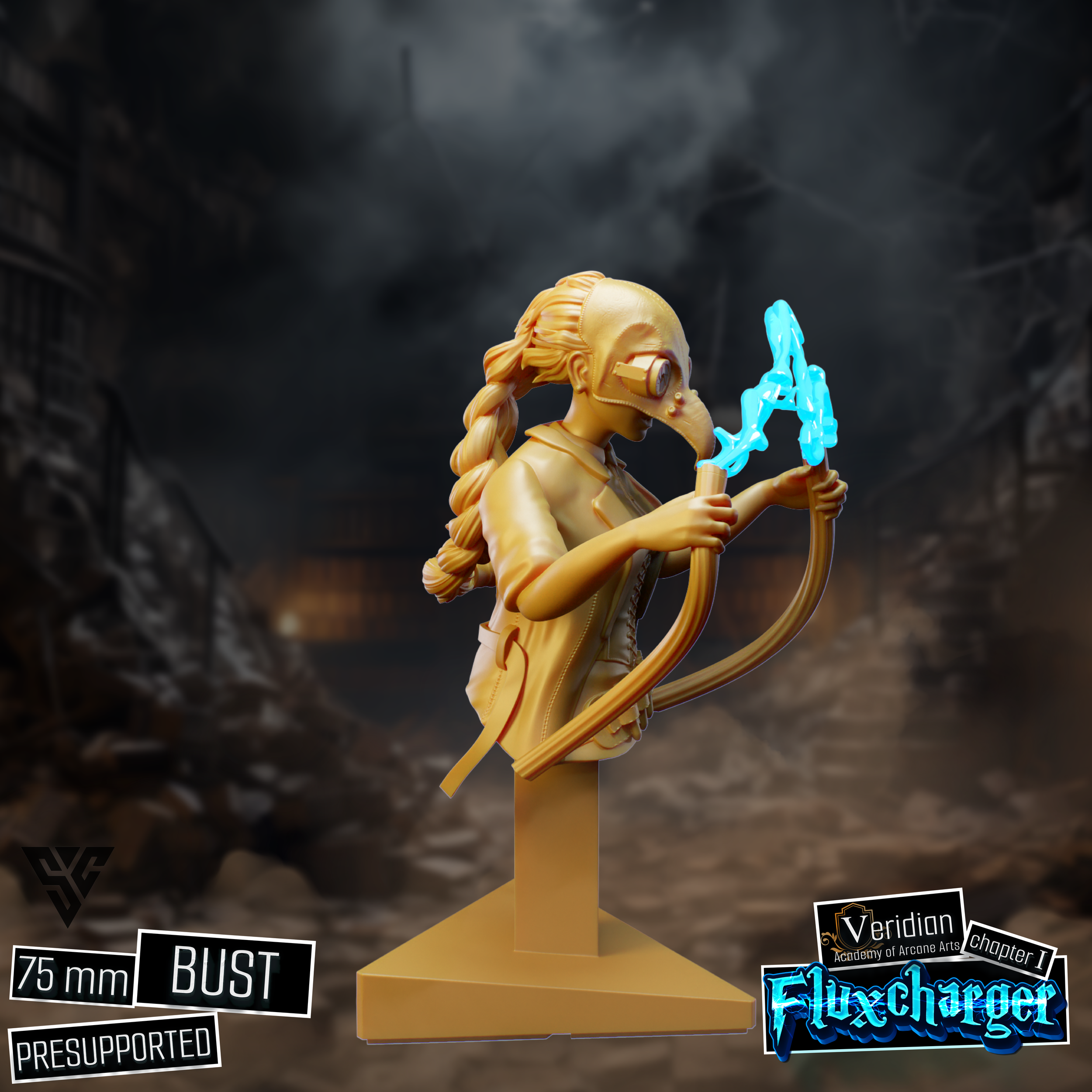 Humanoid Laborateer - Female Rage Bust