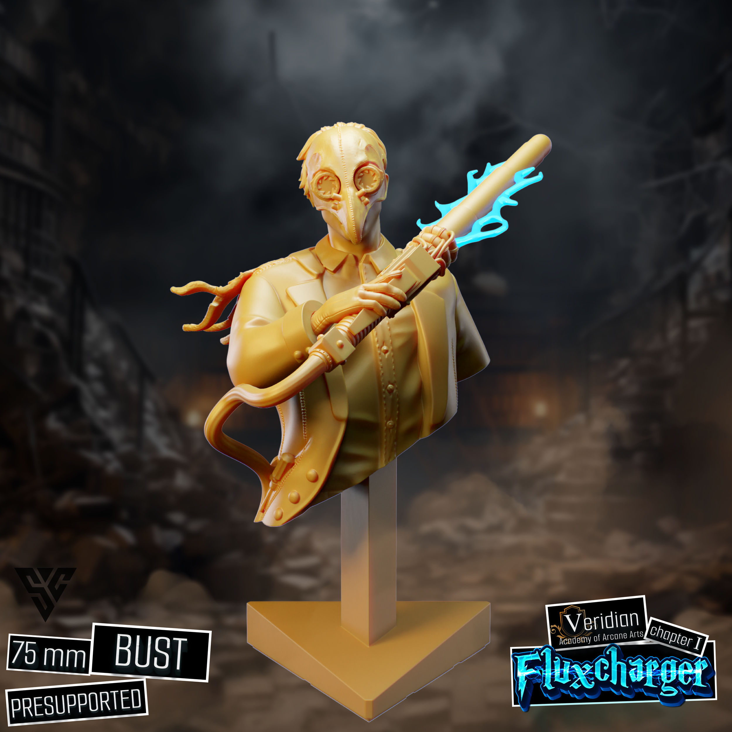 Humanoid Laborateer - Male Rage Bust